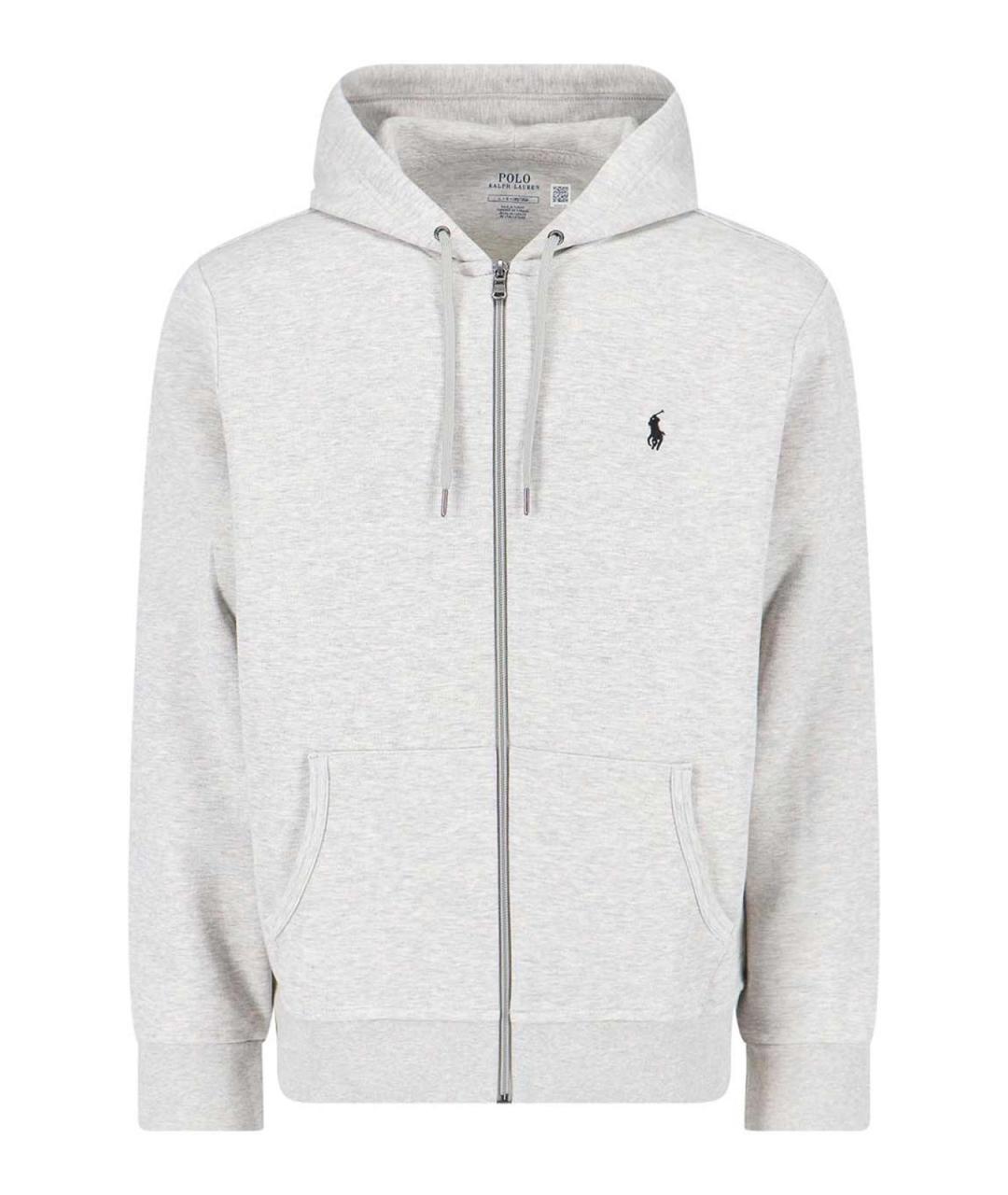 POLO RALPH LAUREN Серый хлопковый джемпер / свитер, фото 1