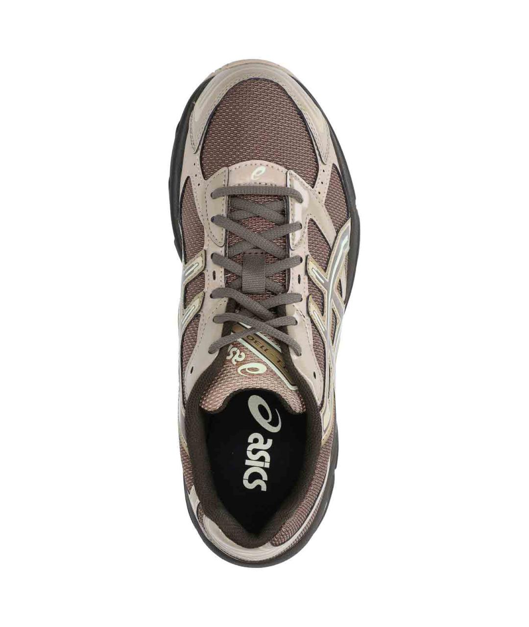 ASICS Коричневые кожаные кроссовки, фото 5