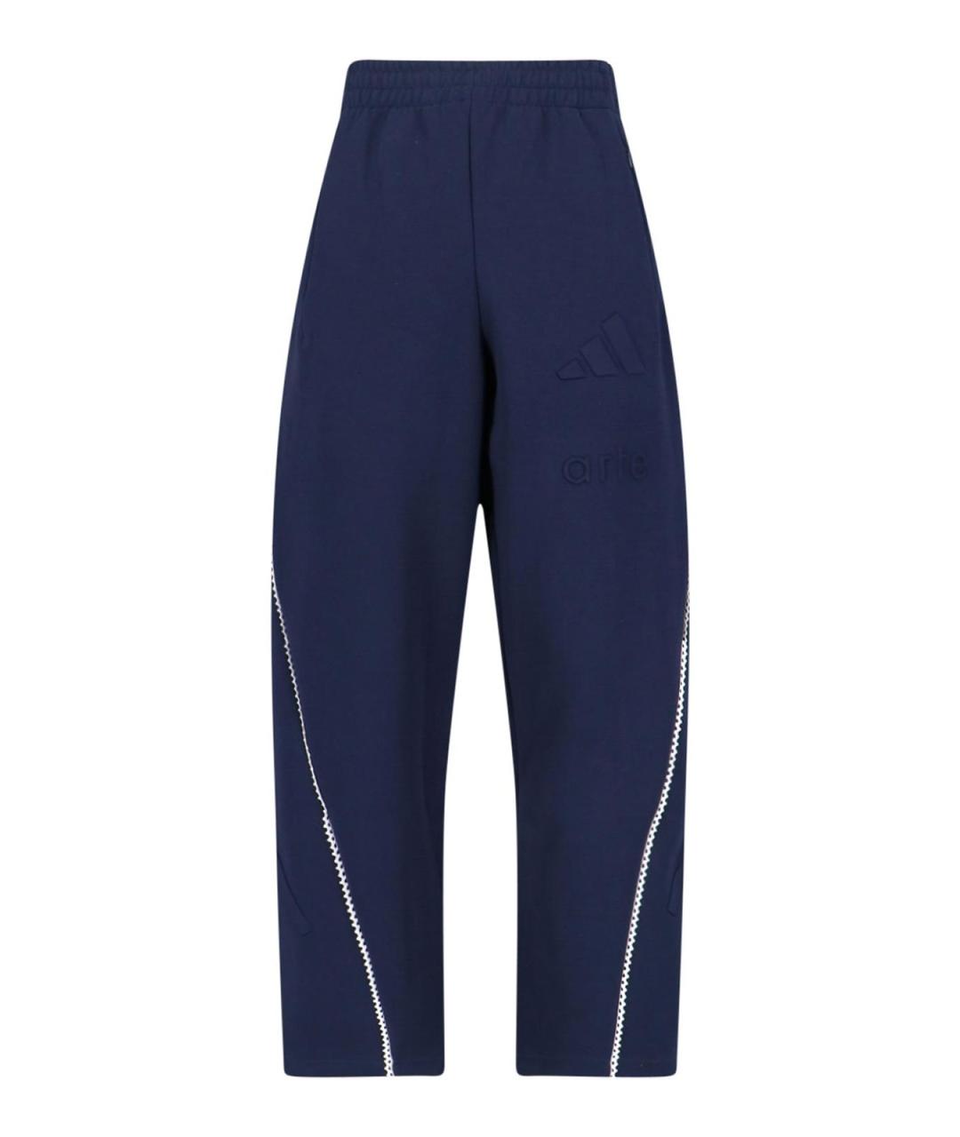 ADIDAS Синие хлопковые повседневные брюки, фото 1