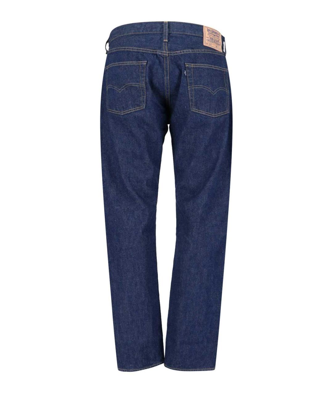 LEVI'S Синие хлопковые прямые джинсы, фото 2