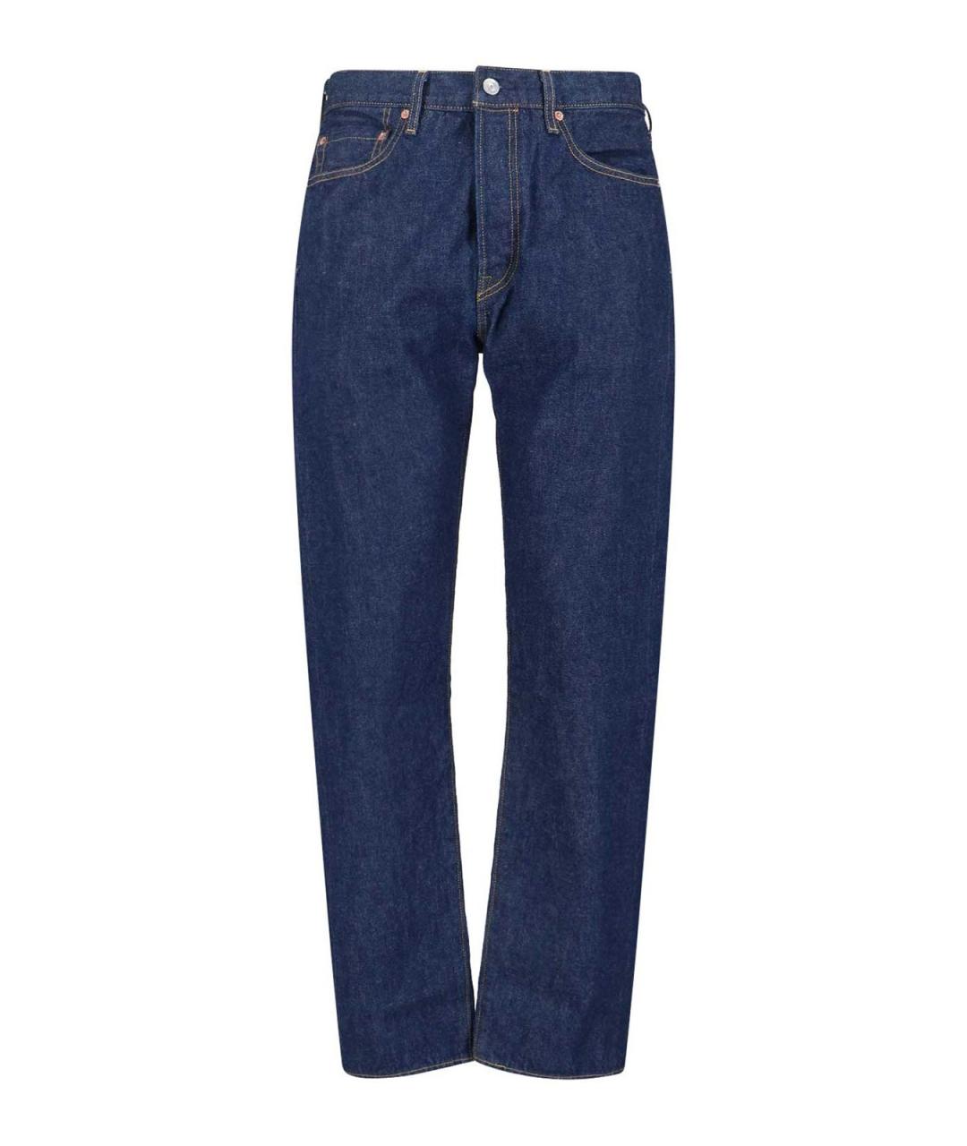 LEVI'S Синие хлопковые прямые джинсы, фото 1