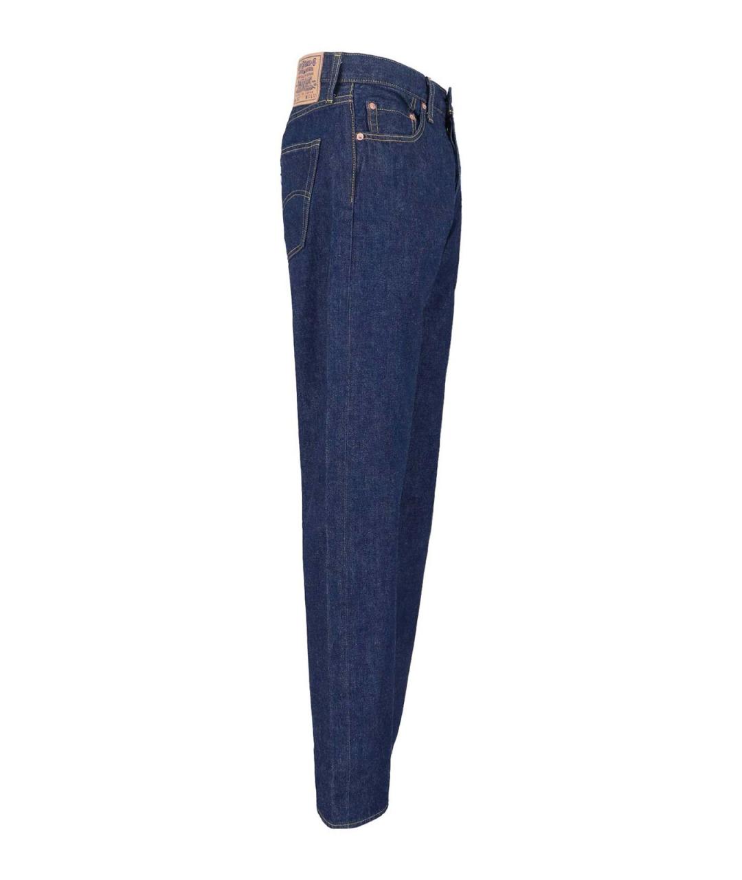 LEVI'S Синие хлопковые прямые джинсы, фото 3