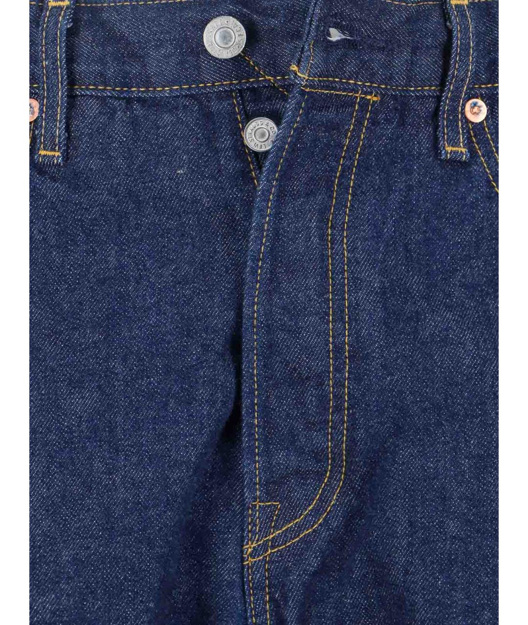 LEVI'S Синие хлопковые прямые джинсы, фото 5