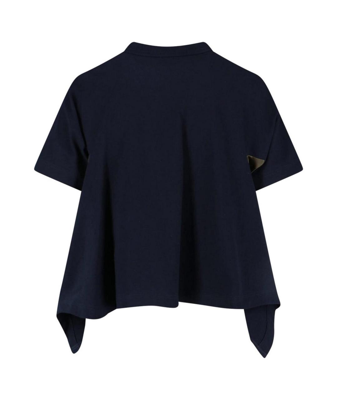 SACAI Синяя хлопковая футболка, фото 2