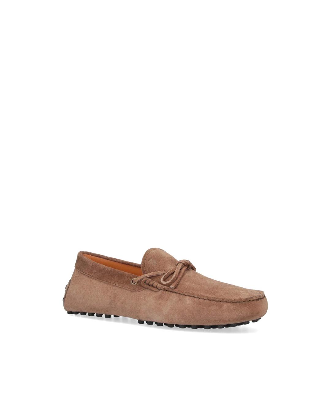 TOD'S Коричневые замшевые лоферы, фото 2