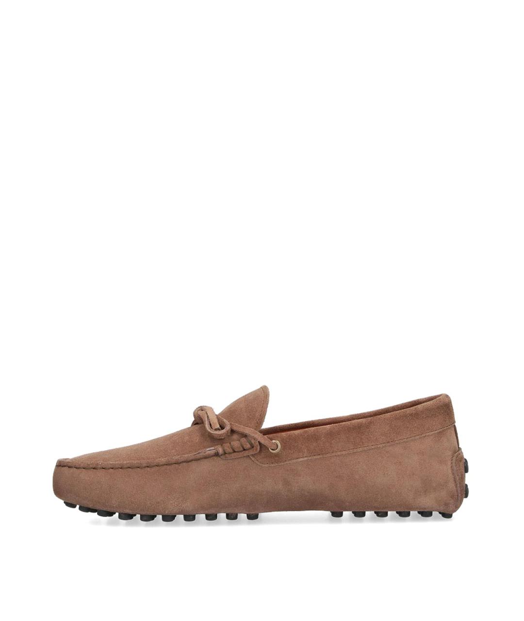 TOD'S Коричневые замшевые лоферы, фото 3