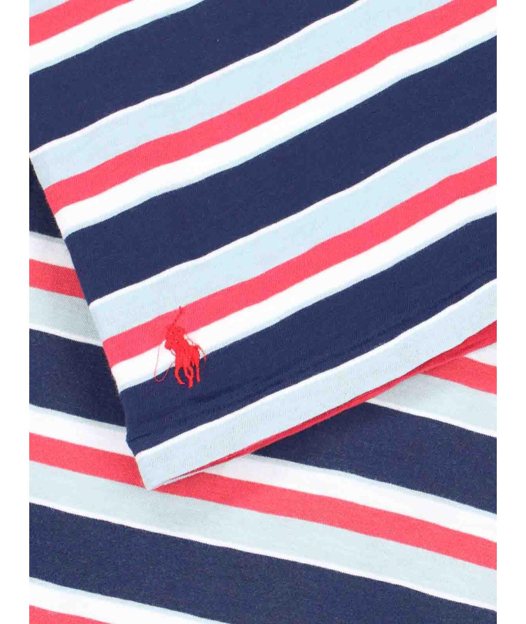 POLO RALPH LAUREN Синяя хлопковая футболка, фото 3