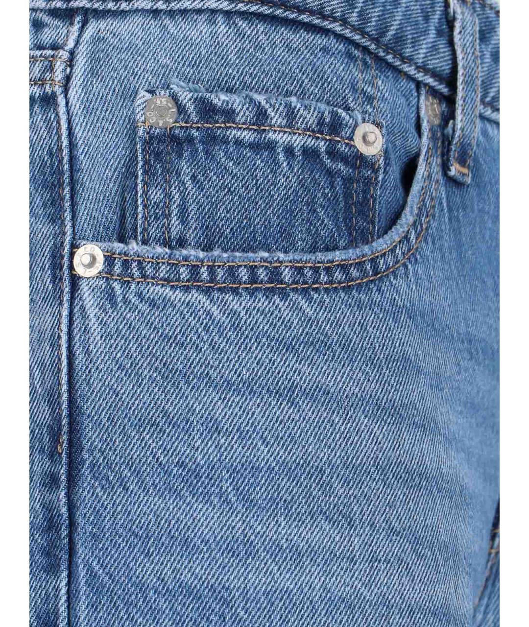 LEVI'S Синие хлопковые прямые джинсы, фото 4