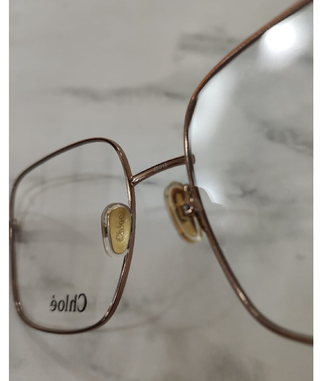 CHLOE Бежевые металлические солнцезащитные очки, фото 8