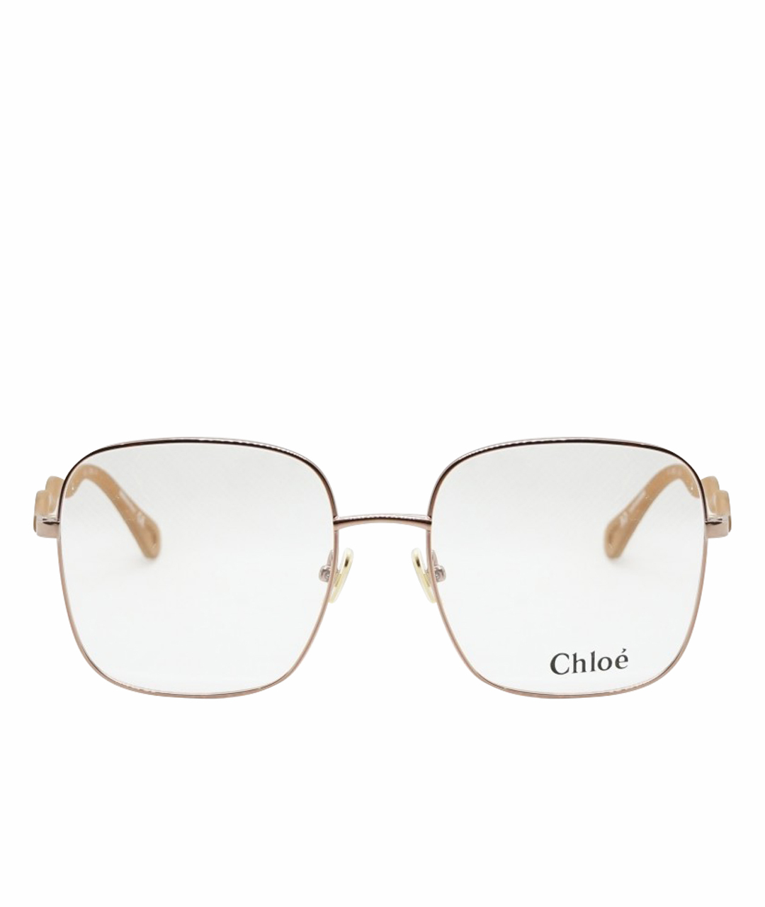 CHLOE Бежевые металлические солнцезащитные очки, фото 1