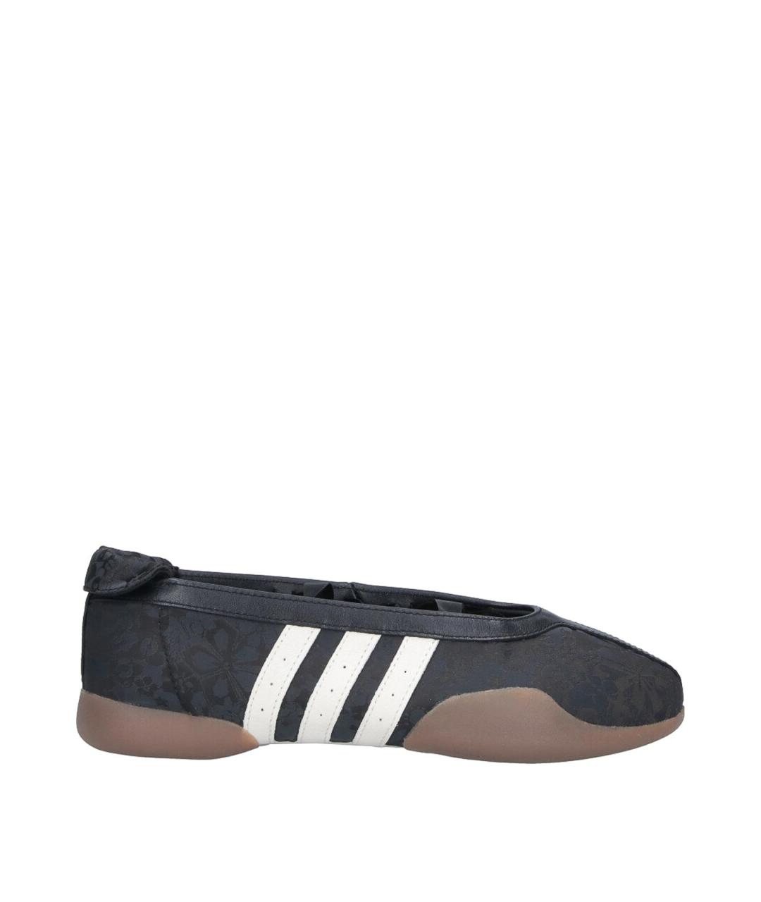 ADIDAS Черные кожаные балетки, фото 1