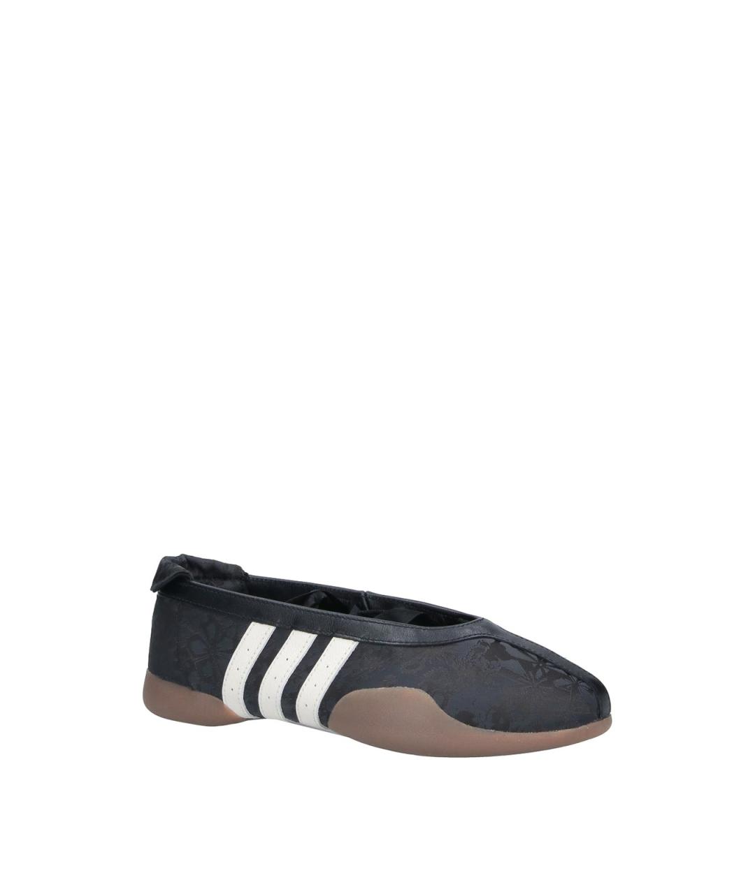 ADIDAS Черные кожаные балетки, фото 2