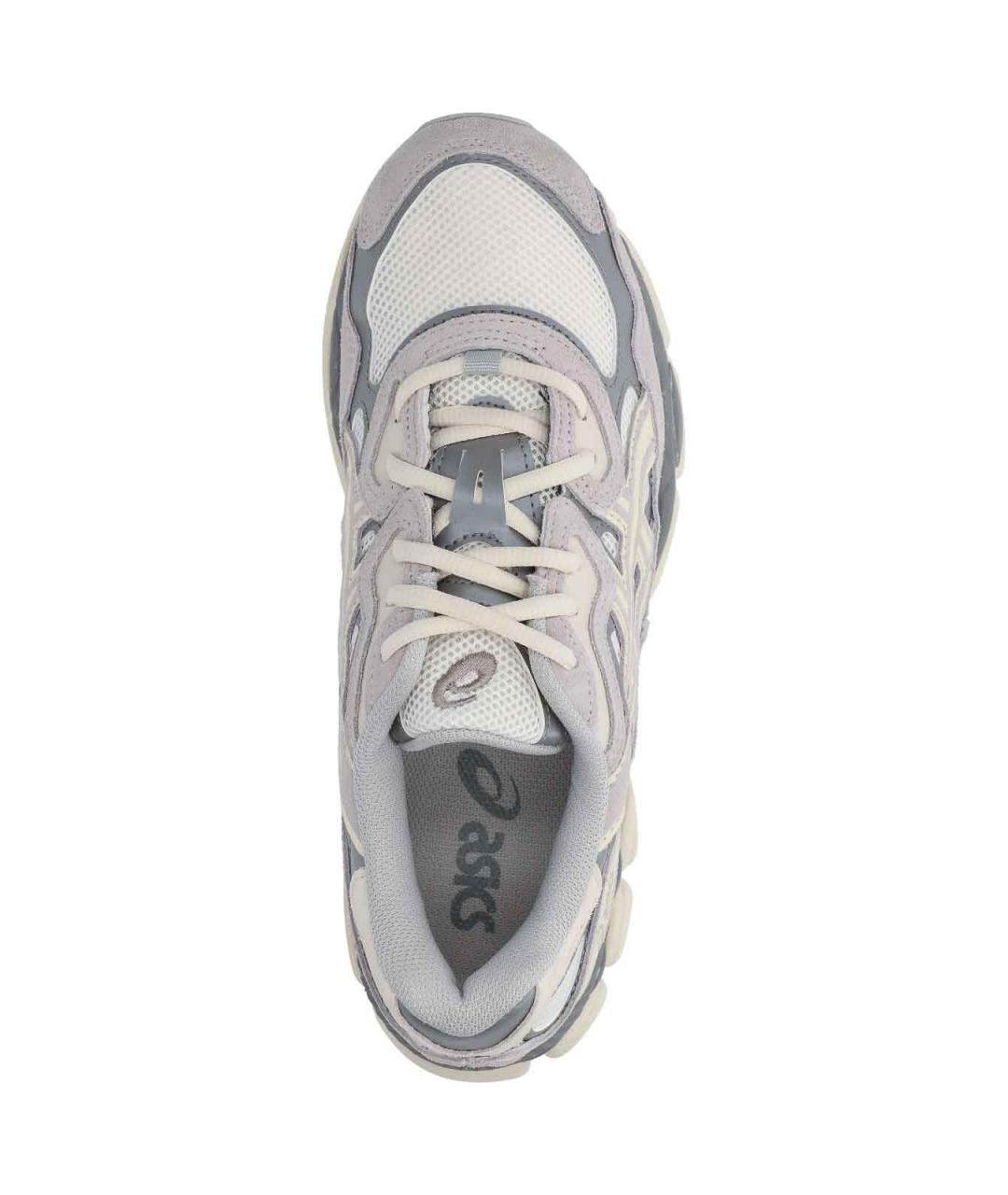 ASICS Серые кожаные низкие кроссовки / кеды, фото 5