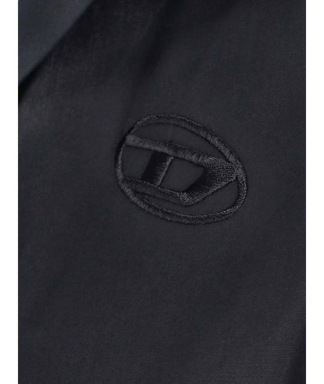 DIESEL Черное хлопковое повседневное платье, фото 3