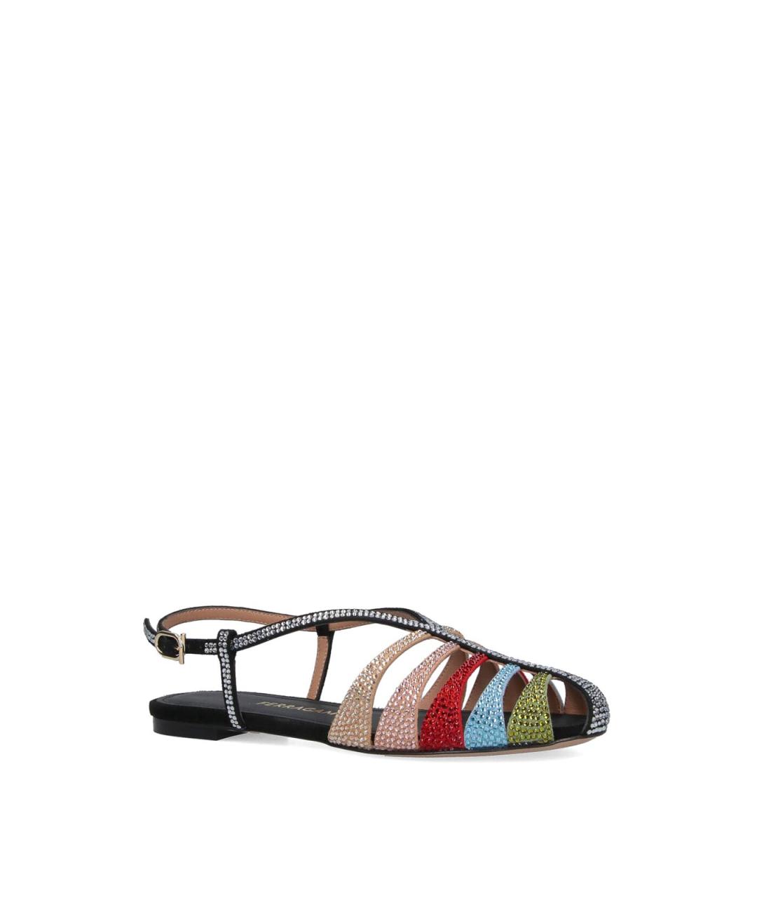 FERRAGAMO Мульти кожаные сандалии, фото 2