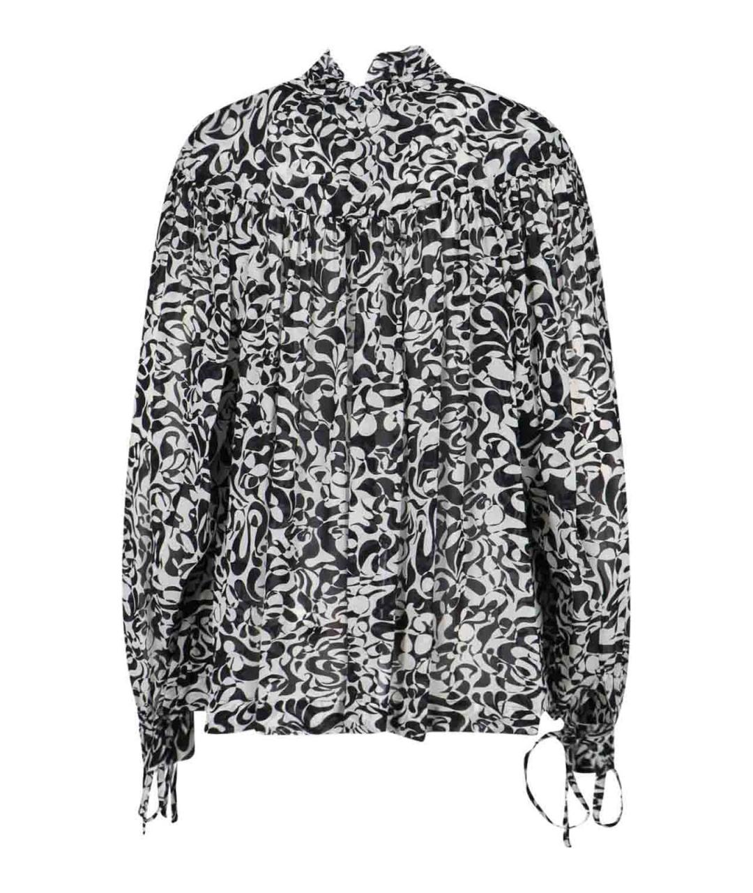 DRIES VAN NOTEN Черная вискозная рубашка, фото 2