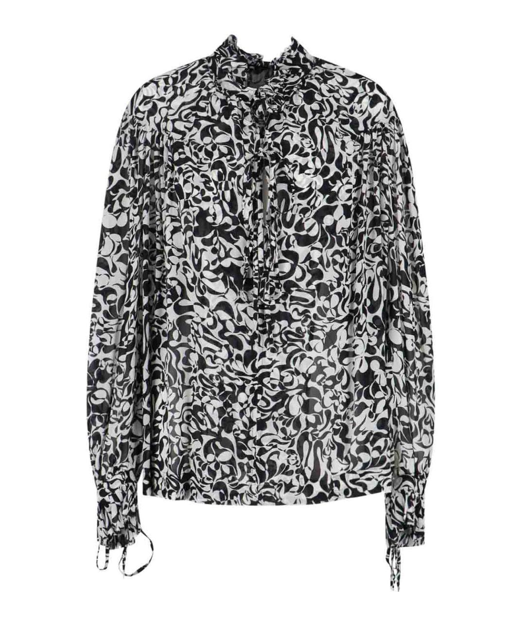 DRIES VAN NOTEN Черная вискозная рубашка, фото 1