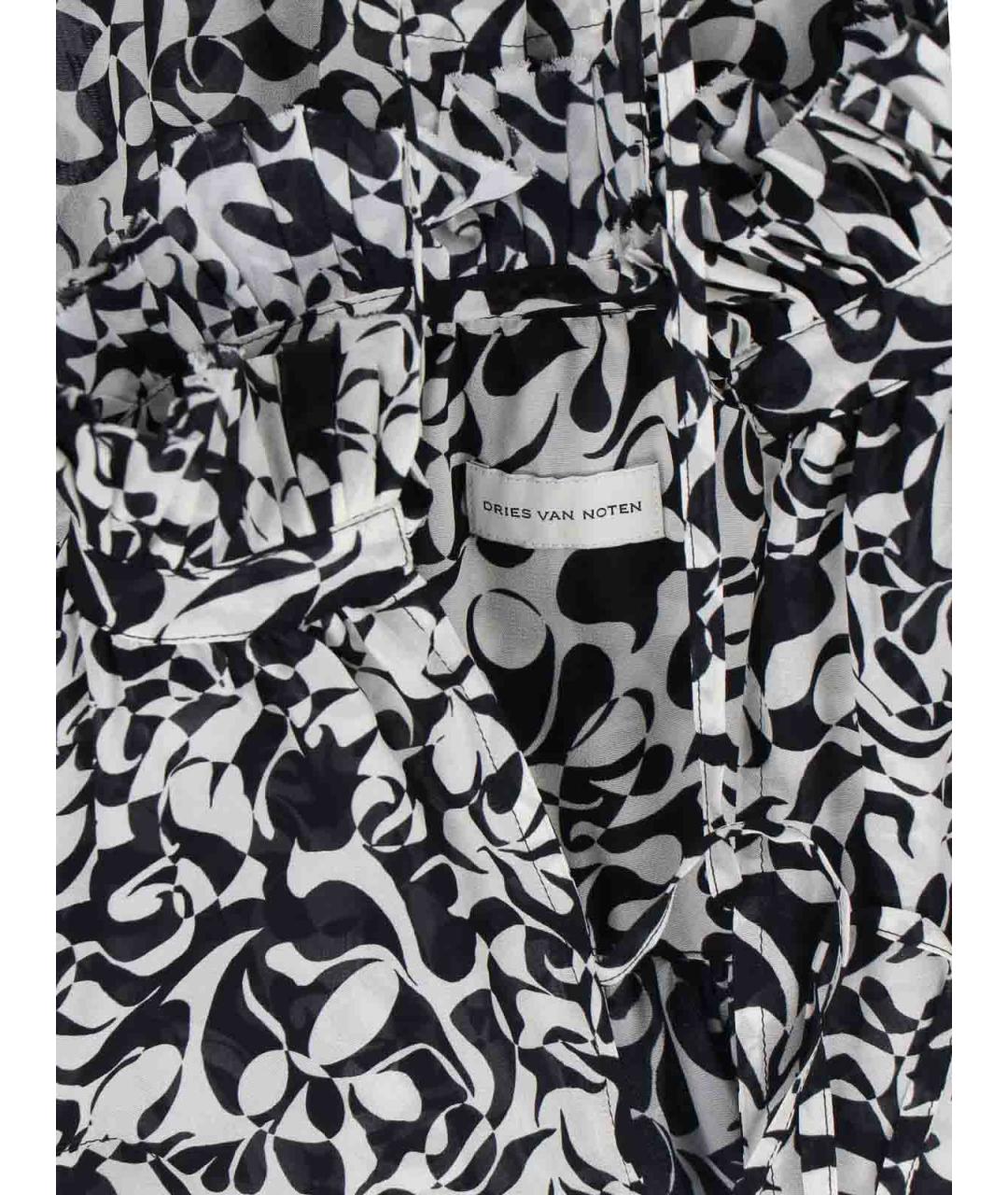DRIES VAN NOTEN Черная вискозная рубашка, фото 3