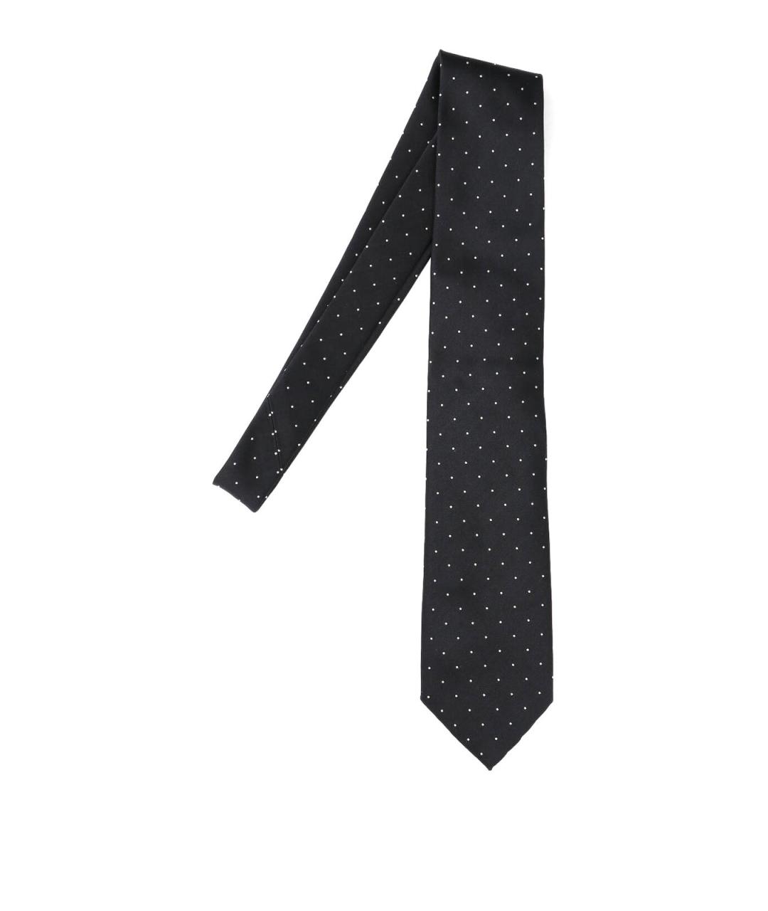 TOM FORD Черный шелковый галстук, фото 1