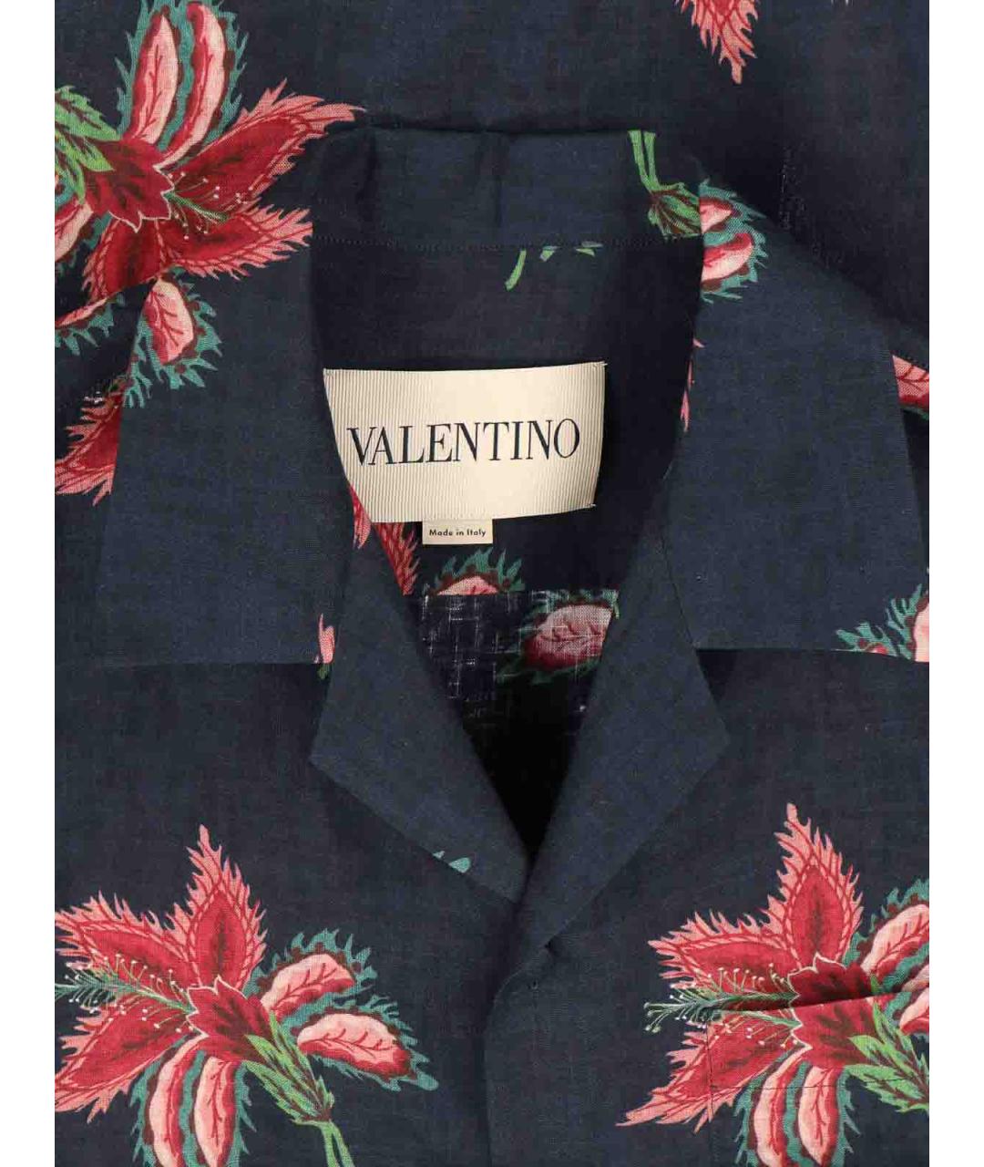 VALENTINO Мульти льняная кэжуал рубашка, фото 3