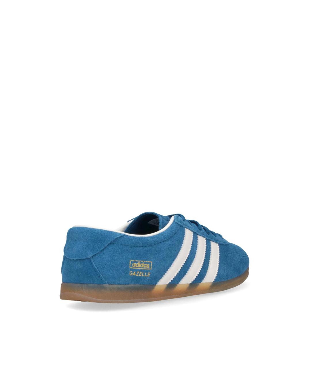 ADIDAS Синие кожаные низкие кроссовки / кеды, фото 4
