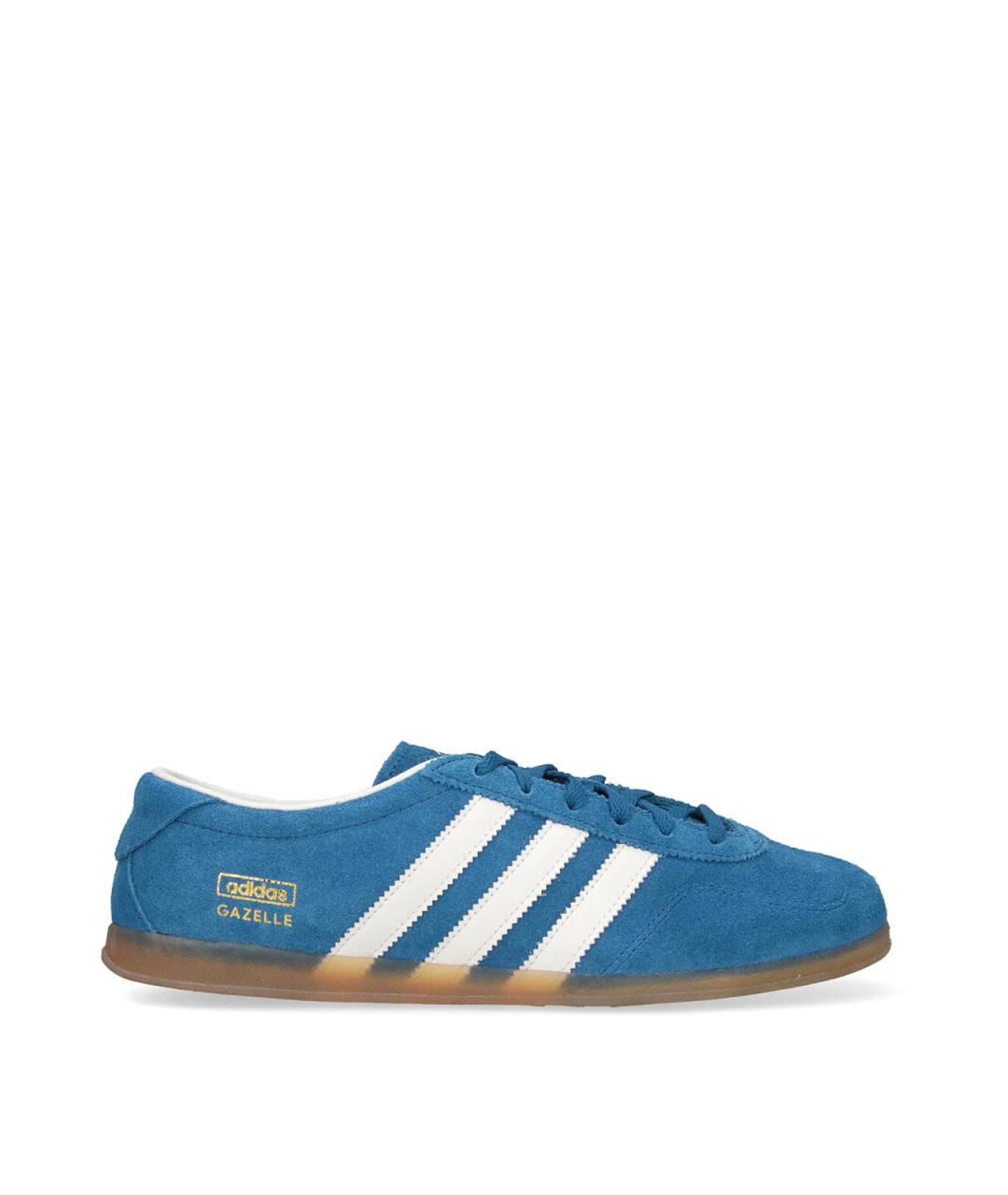 ADIDAS Синие кожаные низкие кроссовки / кеды, фото 1