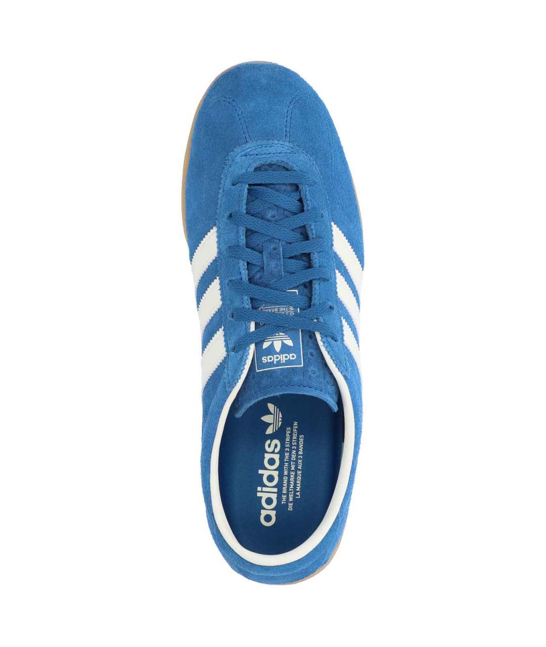 ADIDAS Синие кожаные низкие кроссовки / кеды, фото 5