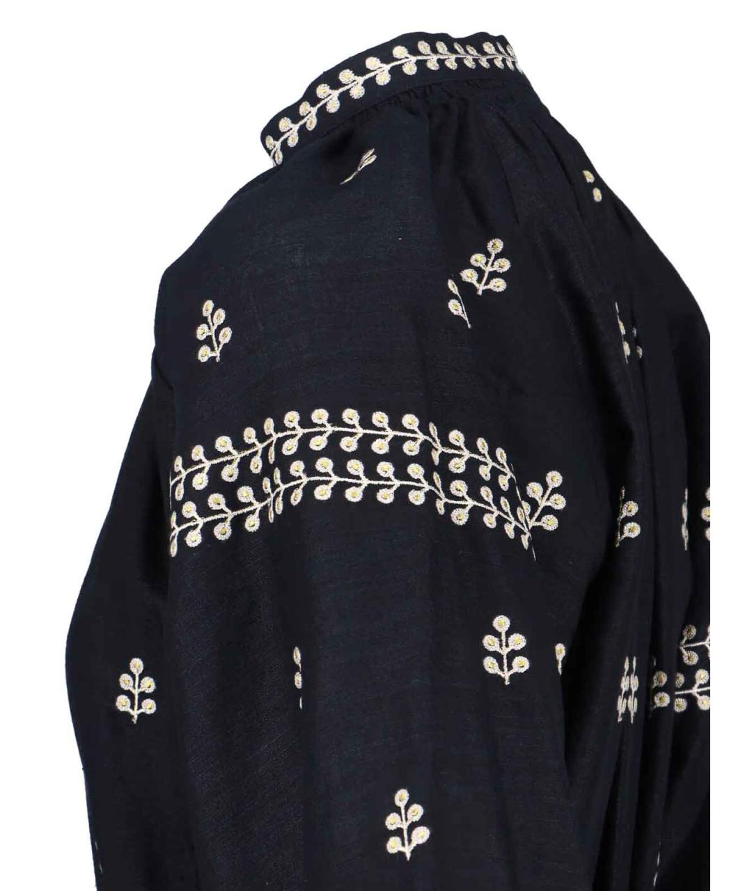 ISABEL MARANT Черное шелковое повседневное платье, фото 4
