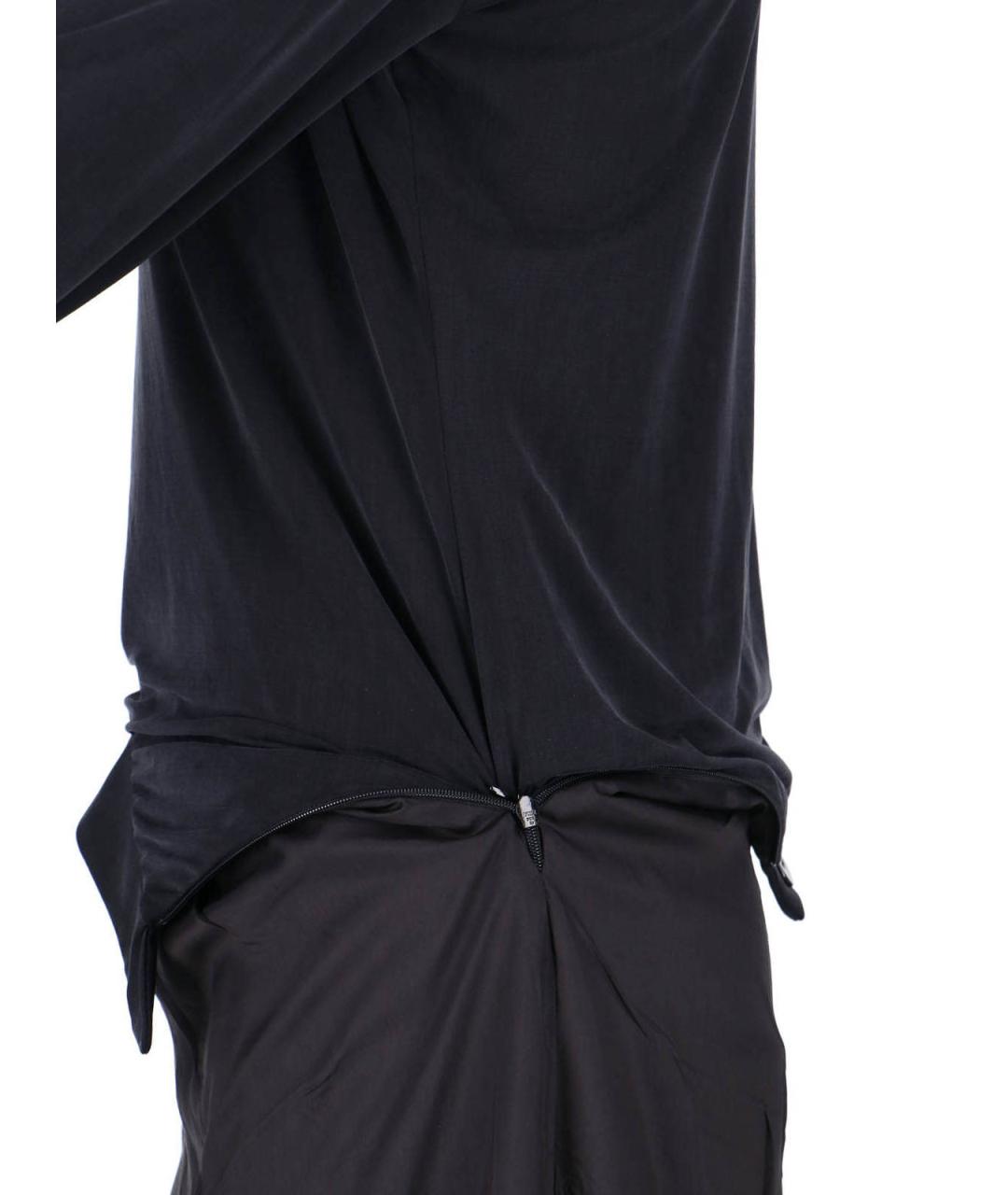 MAISON MARGIELA Черное вискозное повседневное платье, фото 4