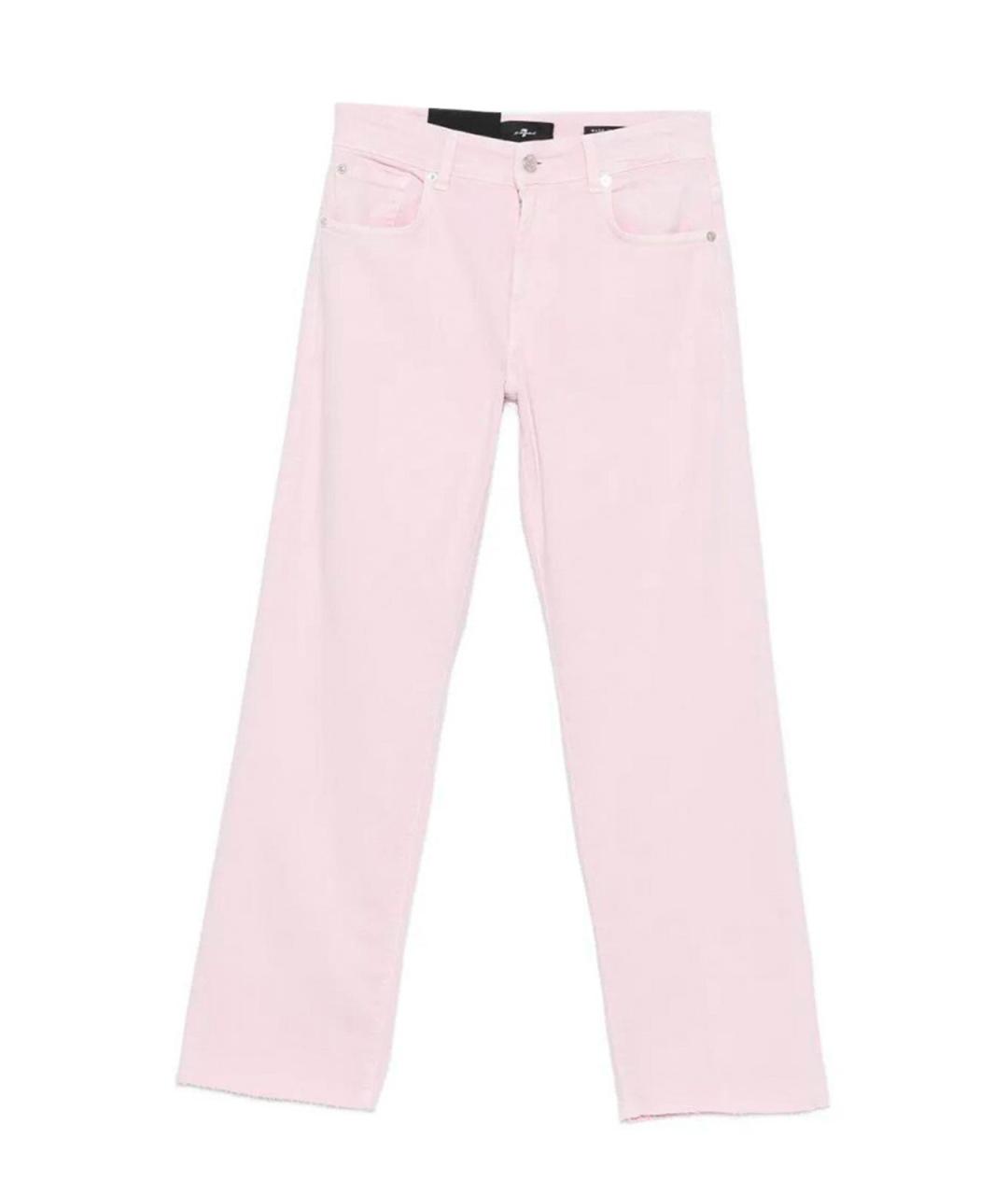 7 FOR ALL MANKIND Хлопковые прямые джинсы, фото 1