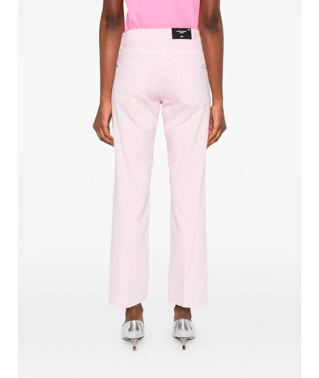 7 FOR ALL MANKIND Хлопковые прямые джинсы, фото 4