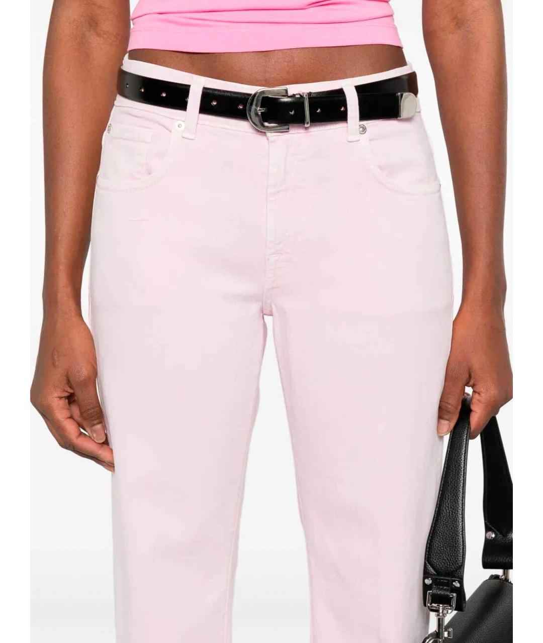 7 FOR ALL MANKIND Хлопковые прямые джинсы, фото 3