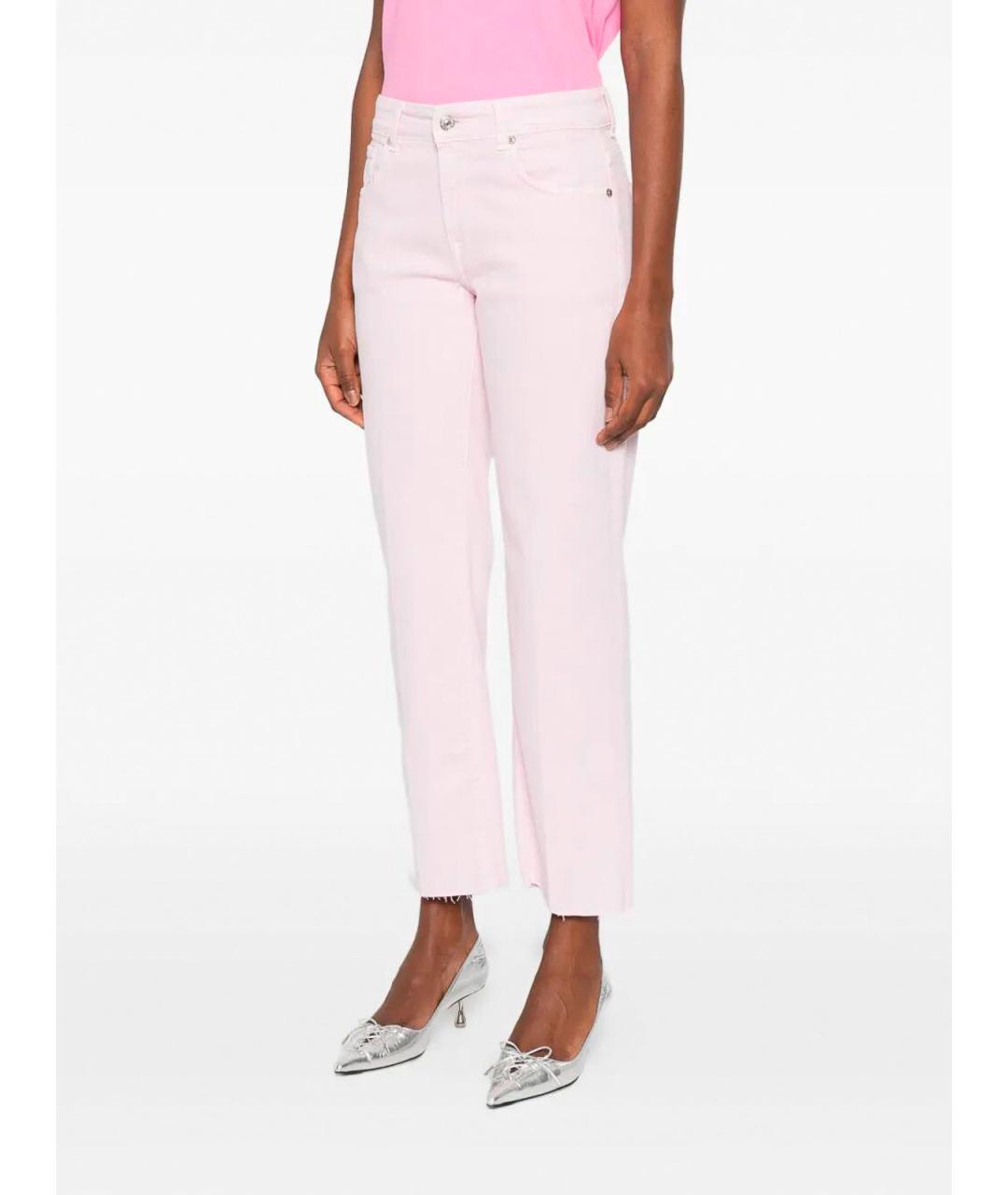 7 FOR ALL MANKIND Хлопковые прямые джинсы, фото 5