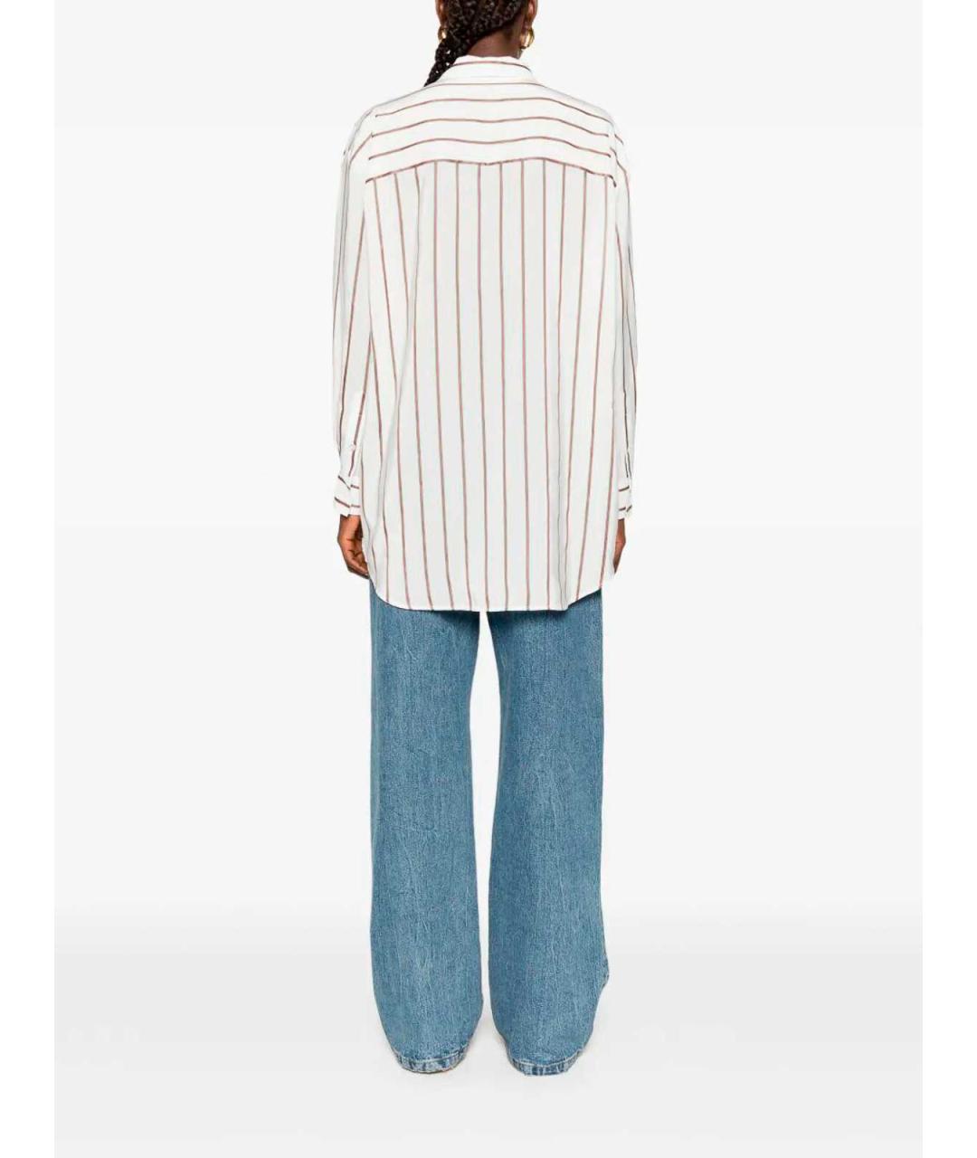 GUCCI Белая шелковая рубашка, фото 4