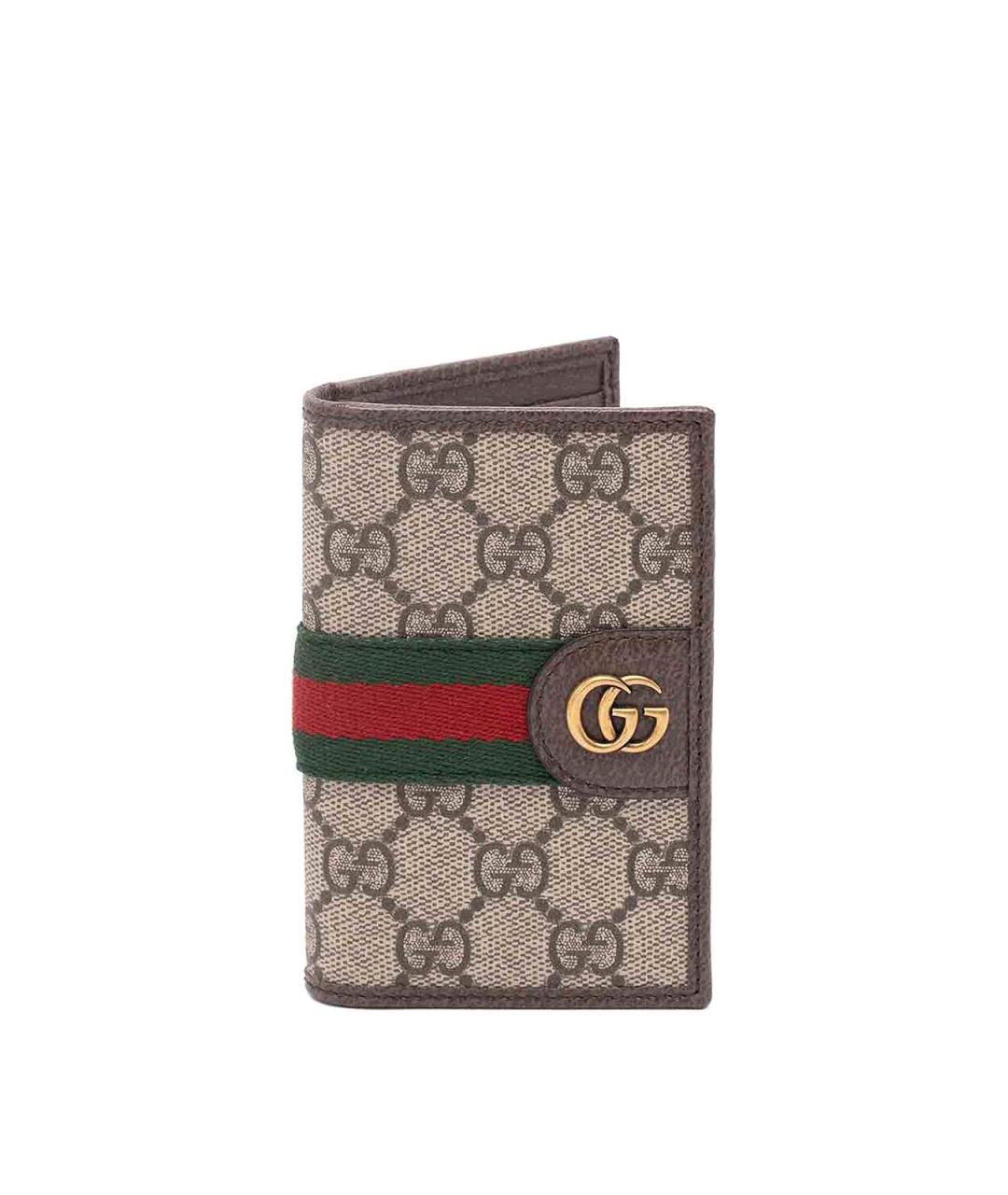 GUCCI Бежевый полиуретановый кошелек, фото 1