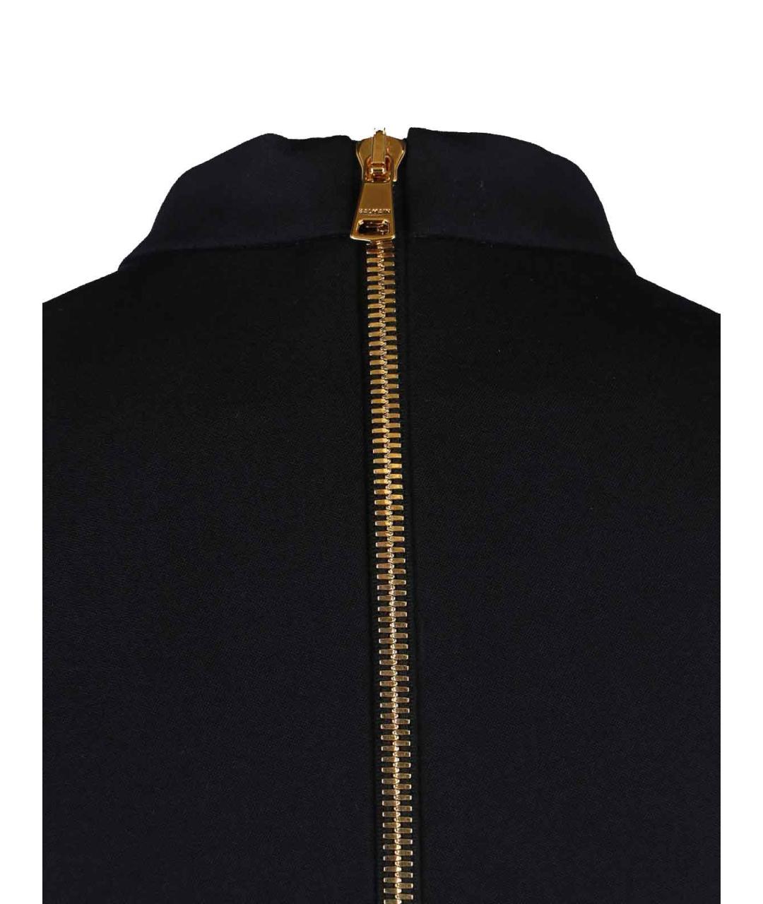 BALMAIN Черное шерстяное повседневное платье, фото 3