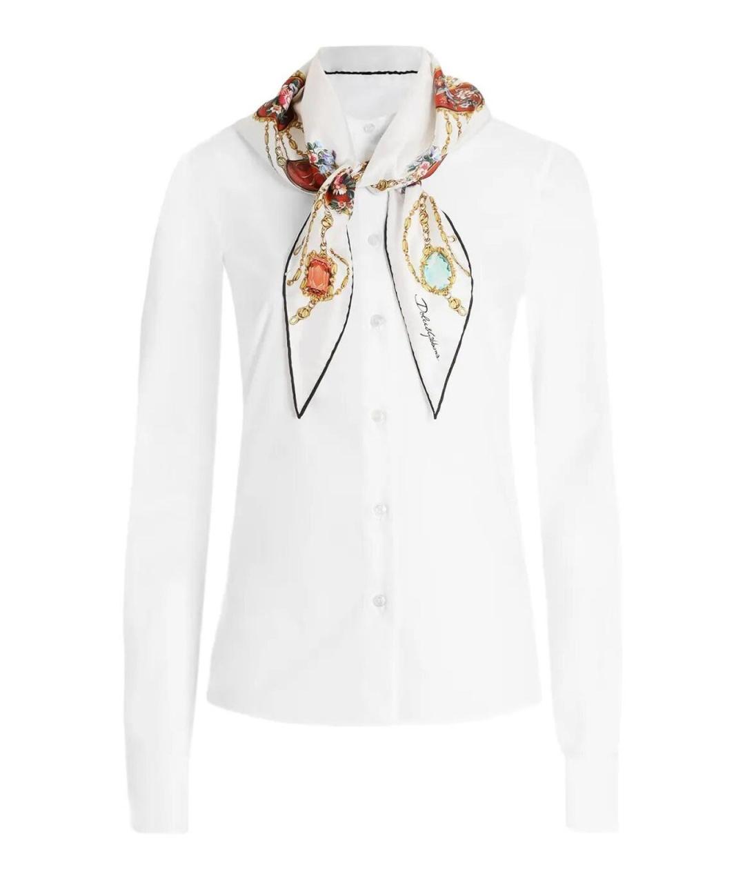 DOLCE&GABBANA Белая хлопковая рубашка, фото 1