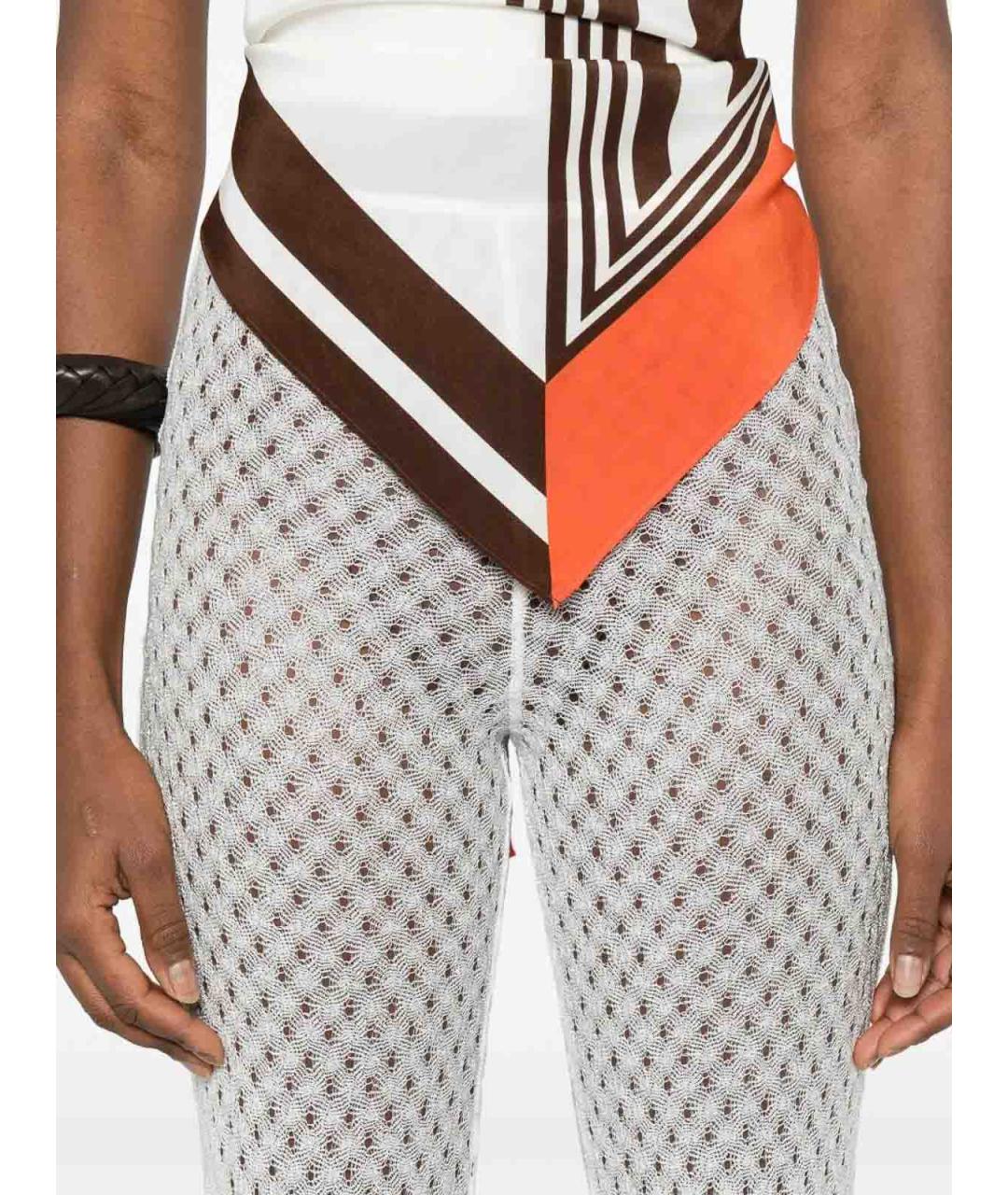 MISSONI Белые вискозные прямые брюки, фото 4