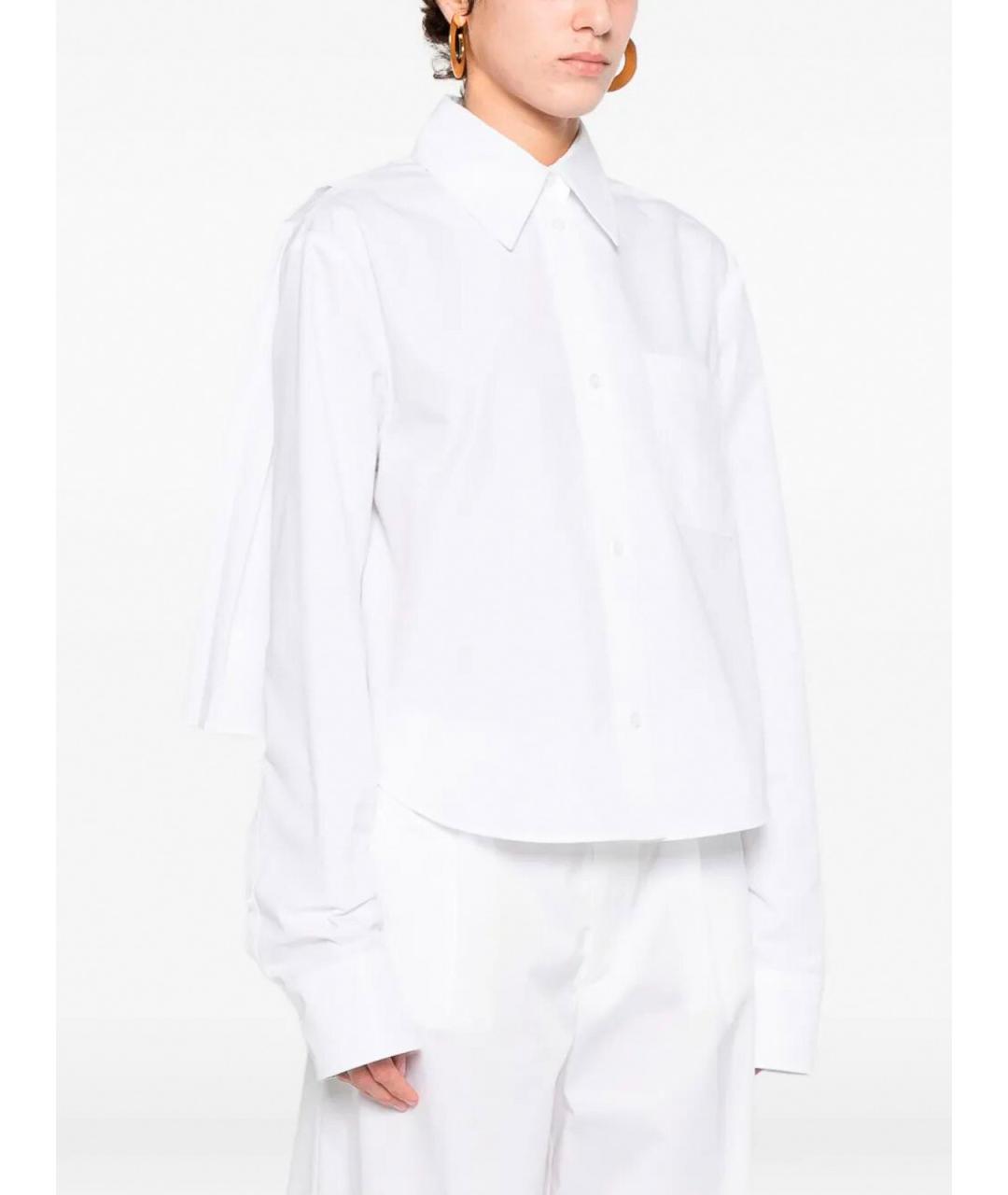SPORTMAX Белая хлопковая рубашка, фото 3