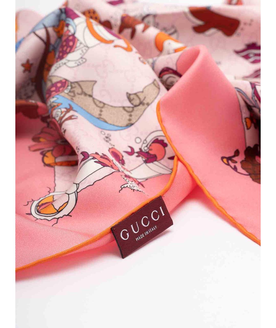 GUCCI Мульти шелковый платок, фото 2