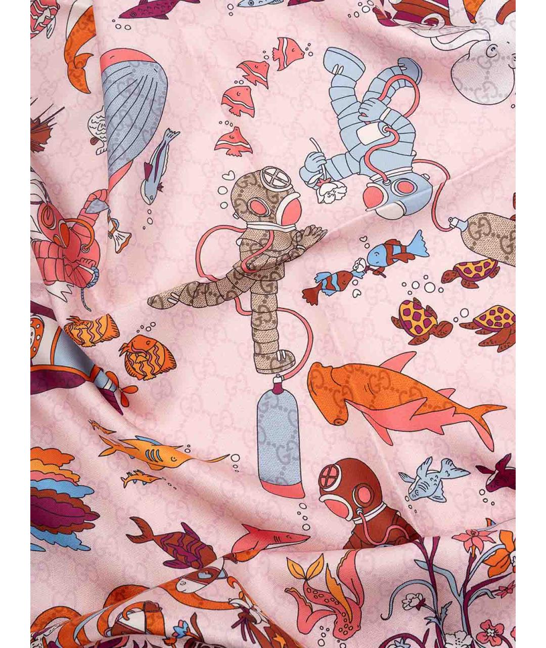 GUCCI Мульти шелковый платок, фото 3