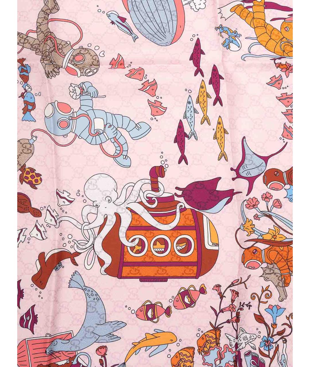 GUCCI Мульти шелковый платок, фото 6