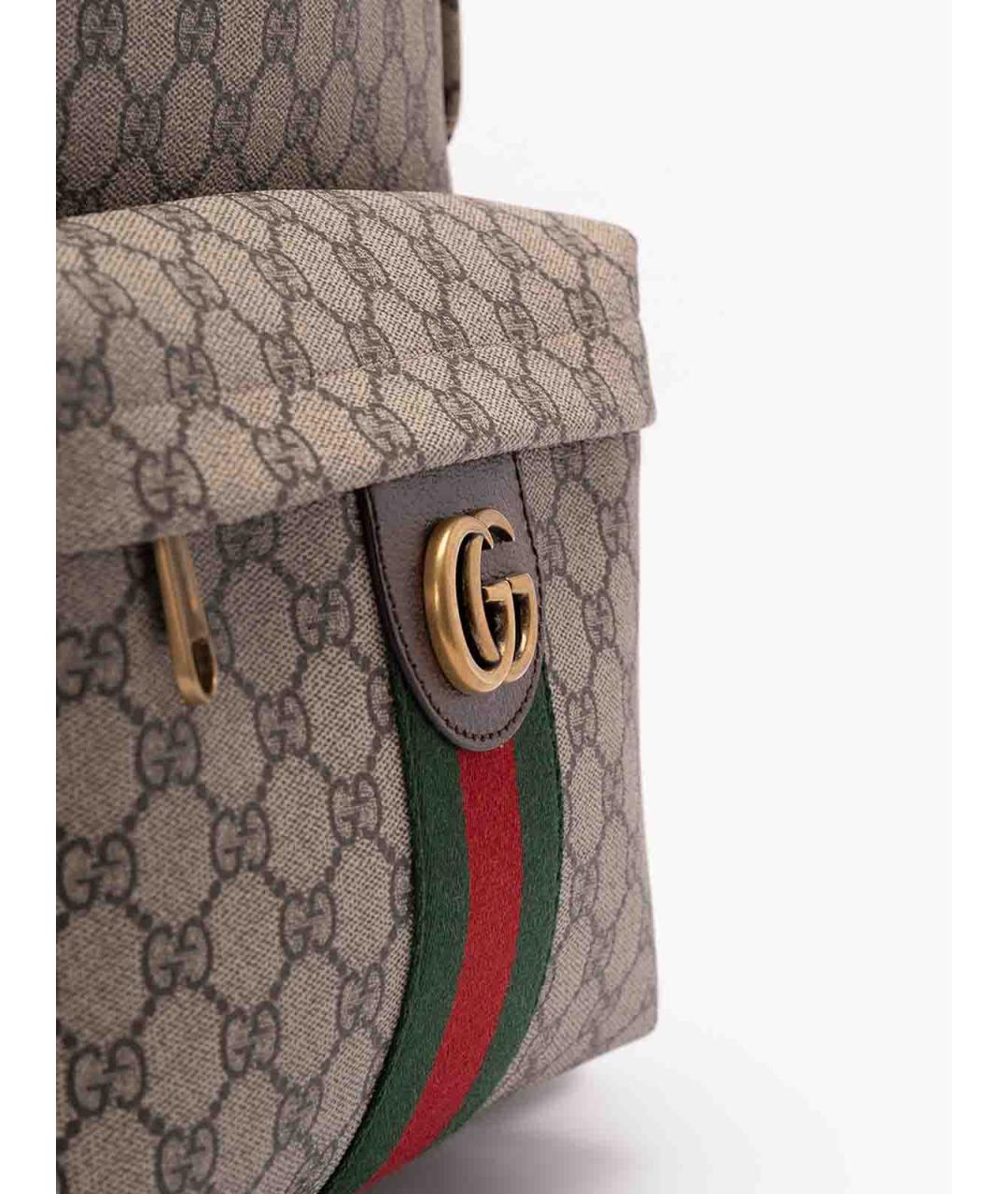GUCCI Бежевый синтетический рюкзак, фото 6