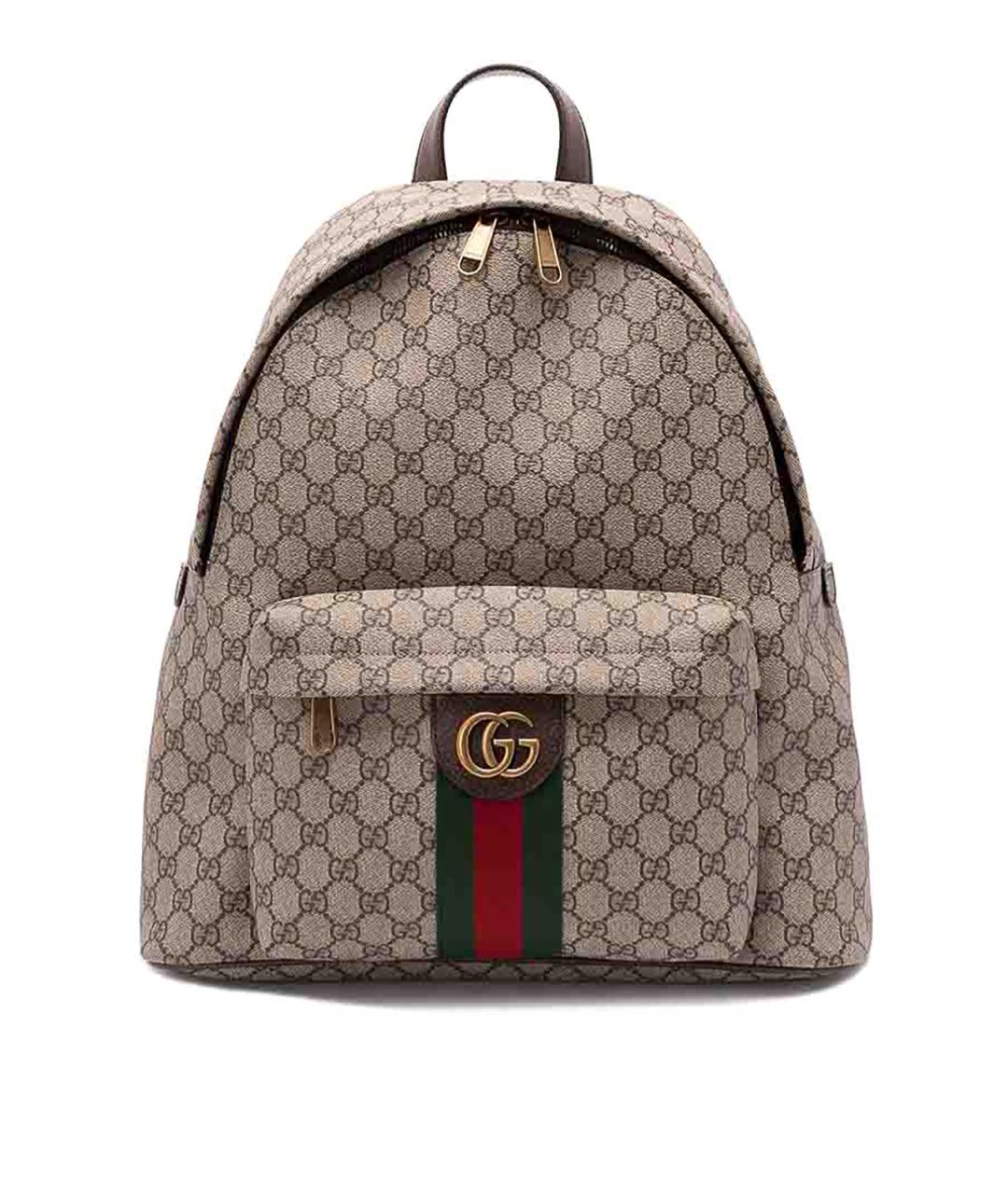 GUCCI Бежевый синтетический рюкзак, фото 1