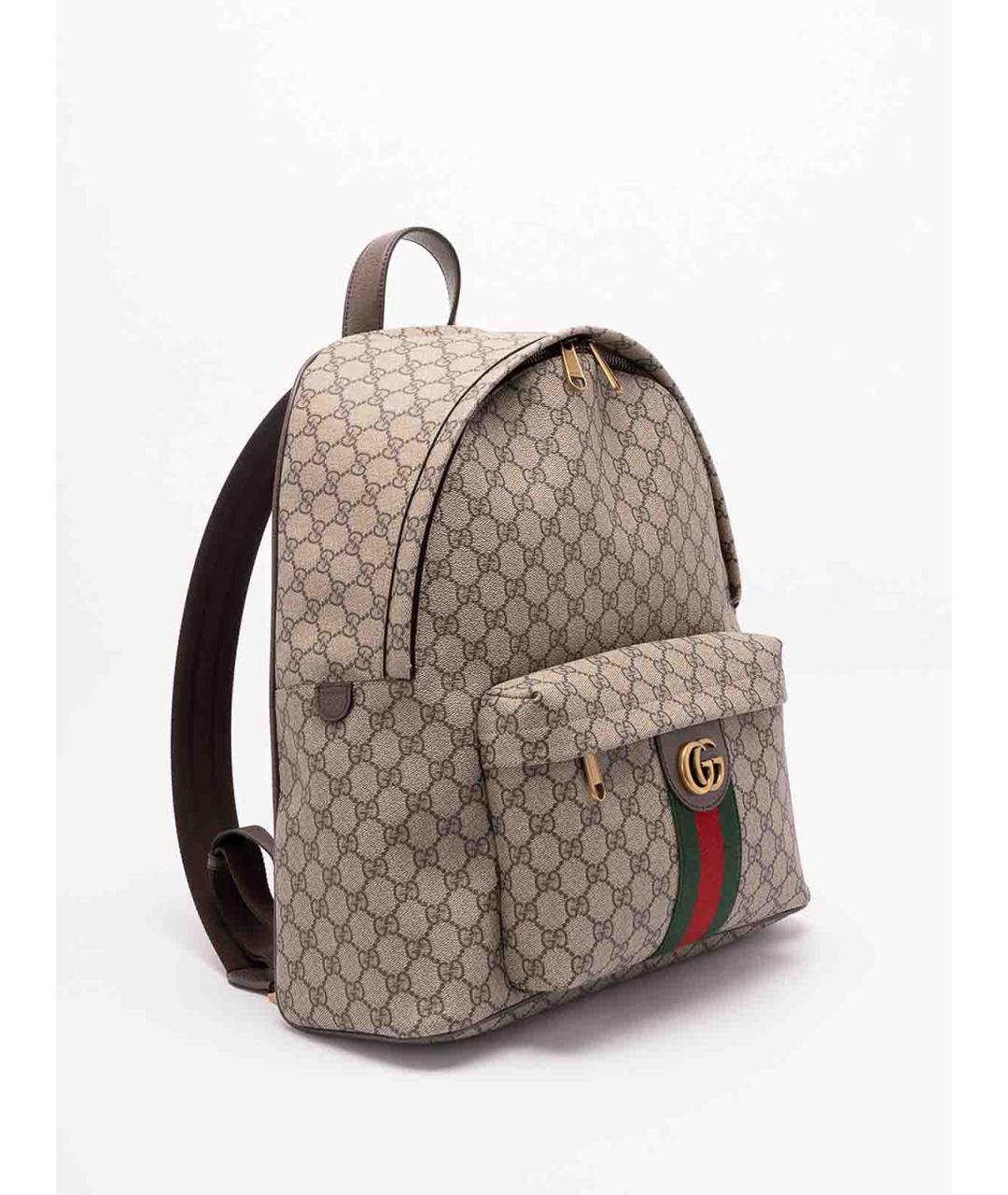 GUCCI Бежевый синтетический рюкзак, фото 3