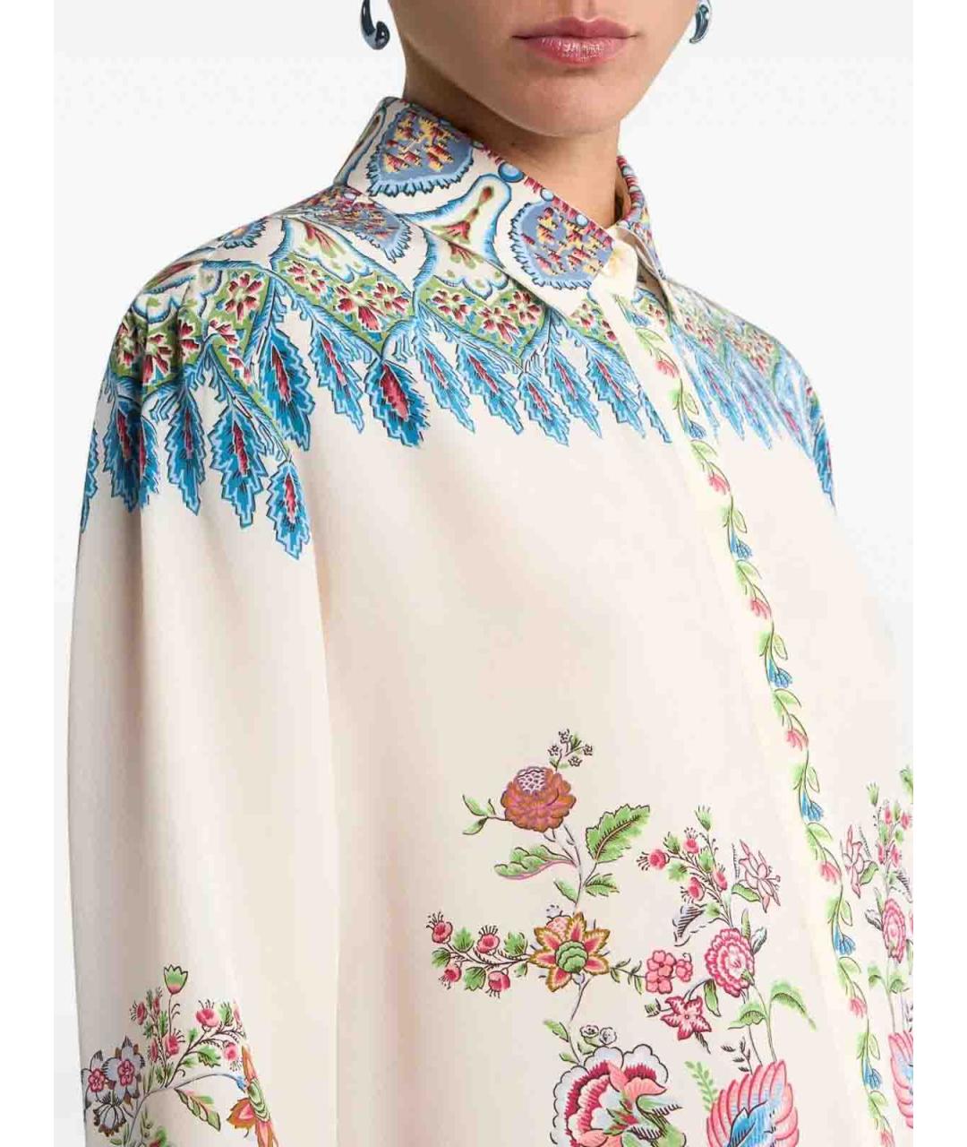 ETRO Мульти шелковая рубашка, фото 4