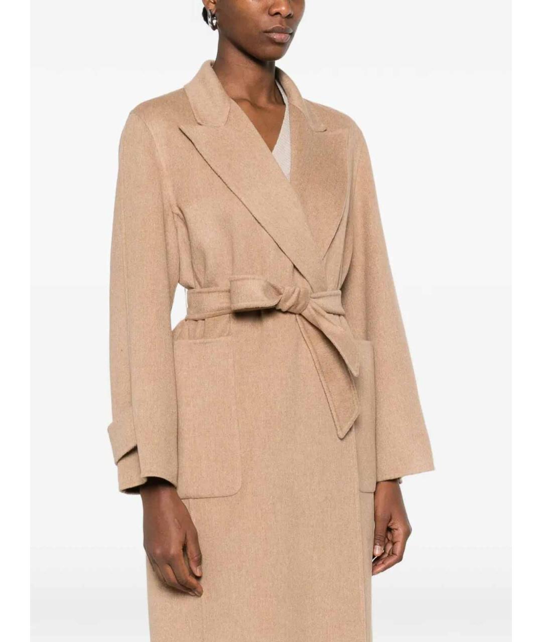 MAX MARA Бежевое кашемировое пальто, фото 3