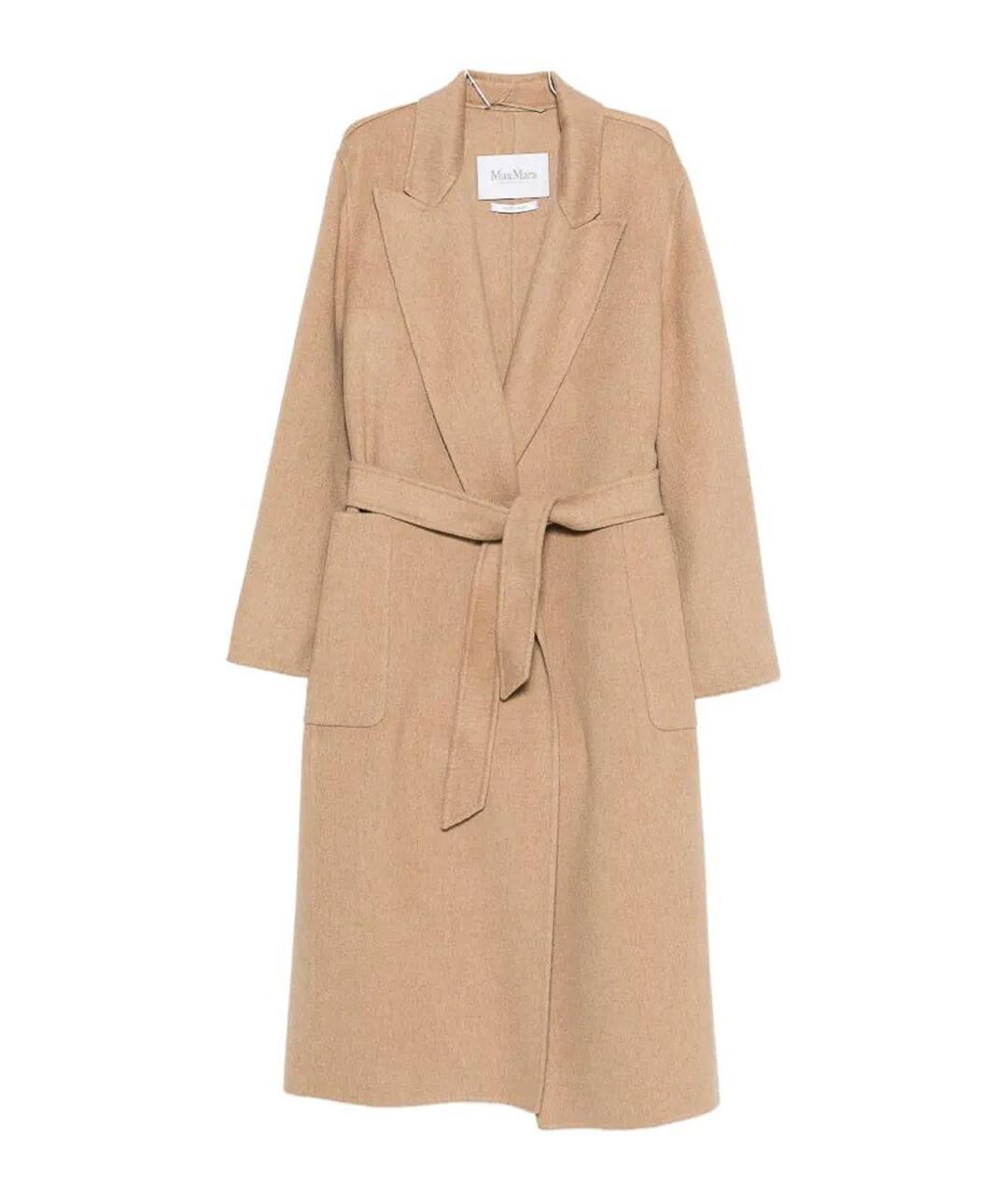 MAX MARA Бежевое кашемировое пальто, фото 1