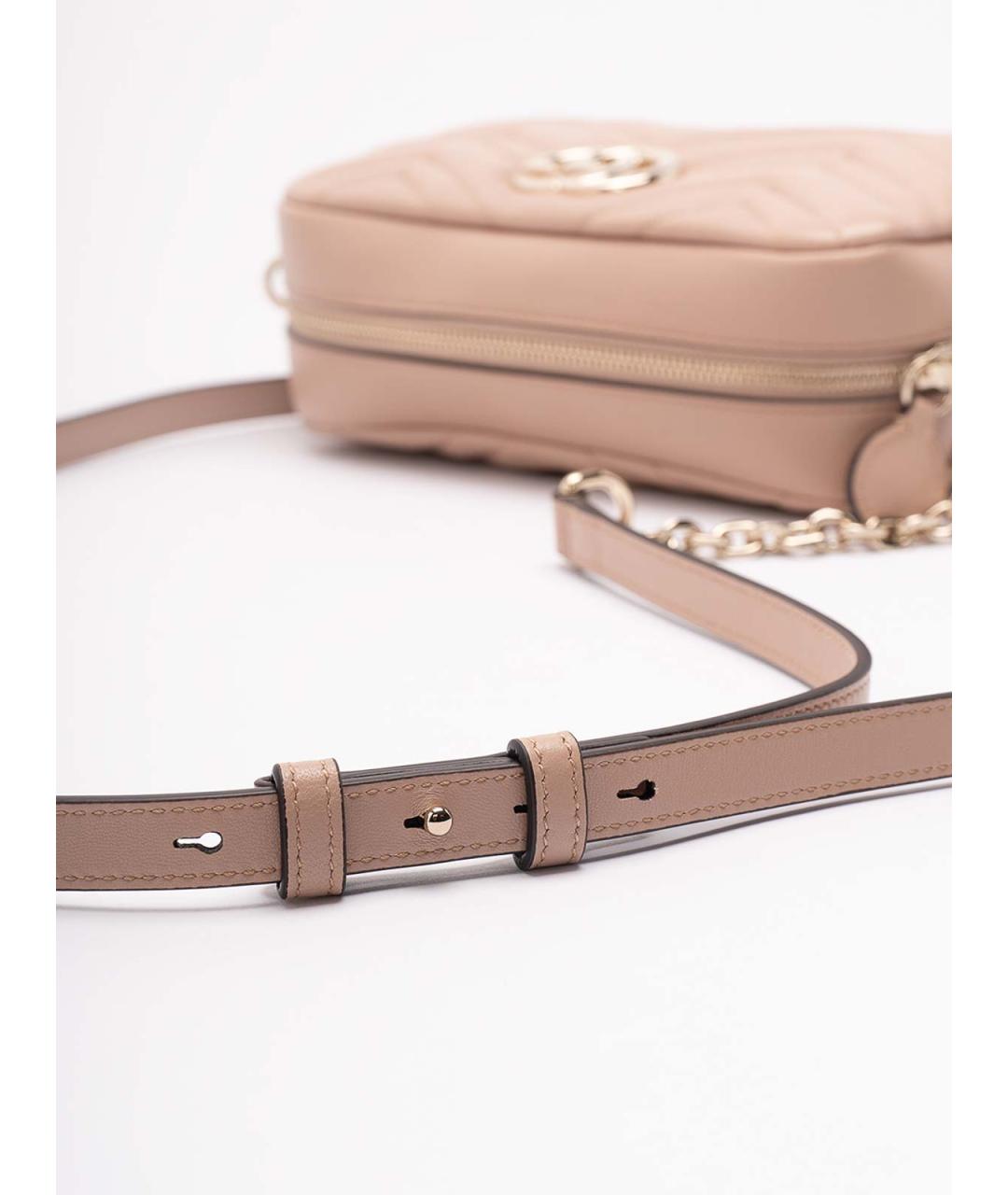 GUCCI Розовая кожаная сумка через плечо, фото 4