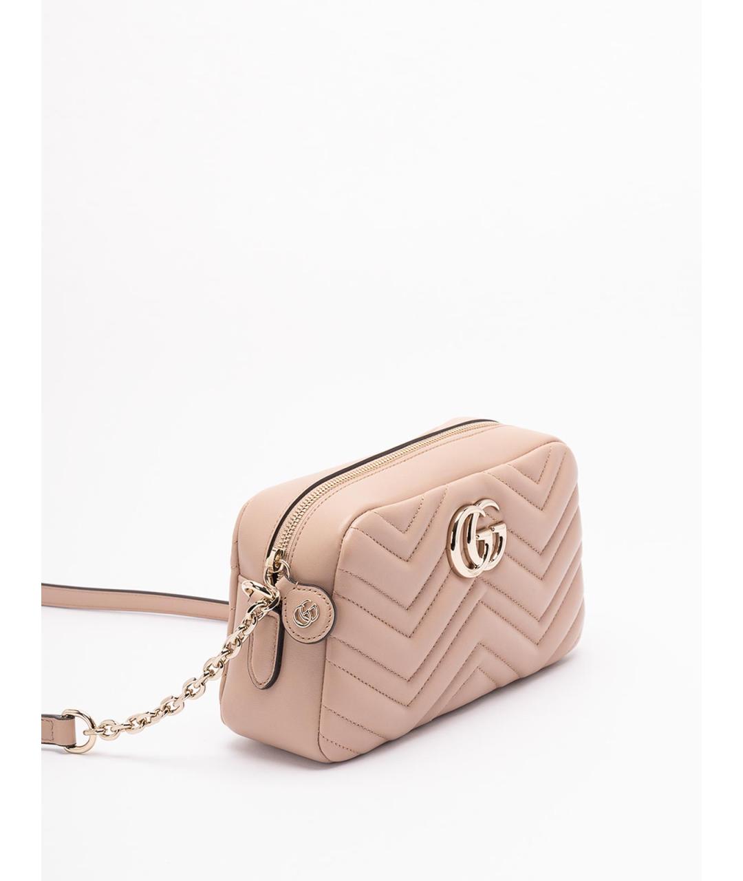GUCCI Розовая кожаная сумка через плечо, фото 3